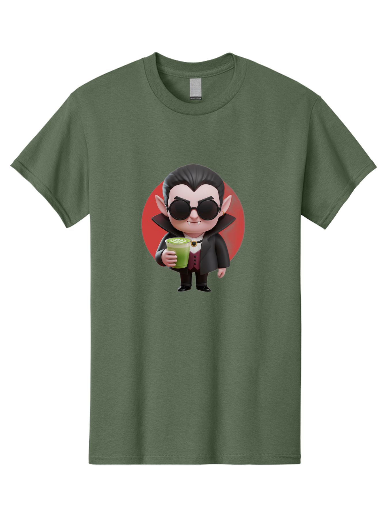 Vampire-Drinking-Matcha Men'S Graphic Tee, 100% Cotton, Comfortable Casual Summer Wear, Machine Washable, Vintage Camera, Old Camera, Antique Camera, Black Camera, Classic Photography, Photography Equipment, Nostalgic Device, Film Camera, Ban900 15