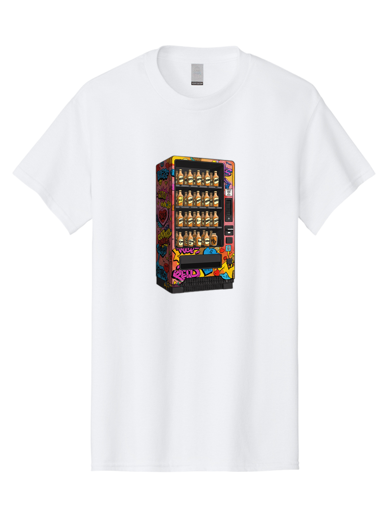 Vending-Machine-Graffiti Men'S Graphic Tee, 100% Cotton, Comfortable Casual Summer Wear, Machine Washable, Vintage Camera, Old Camera, Antique Camera, Black Camera, Classic Photography, Photography Equipment, Nostalgic Device, Film Camera, Ban909 6