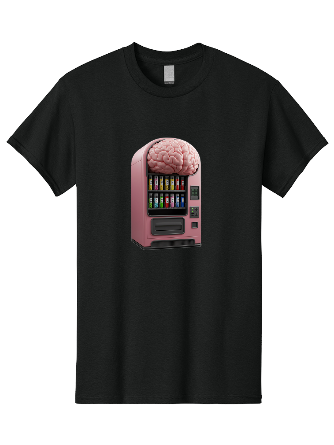 Vending-Machine-With-Brain Men'S Graphic Tee, 100% Cotton, Comfortable Casual Summer Wear, Machine Washable, Vintage Camera, Old Camera, Antique Camera, Black Camera, Classic Photography, Photography Equipment, Nostalgic Device, Film Camera, Ban910 10