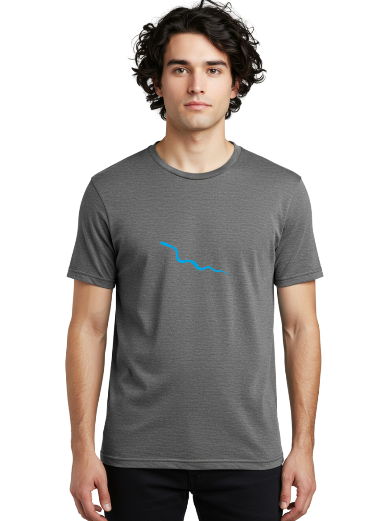 Wavy-Blue-Line Men'S Graphic Tee, 100% Cotton, Comfortable Casual Summer Wear, Machine Washable, Vintage Camera, Old Camera, Antique Camera, Black Camera, Classic Photography, Photography Equipment, Nostalgic Device, Film Camera, Camera Art Ban968 25