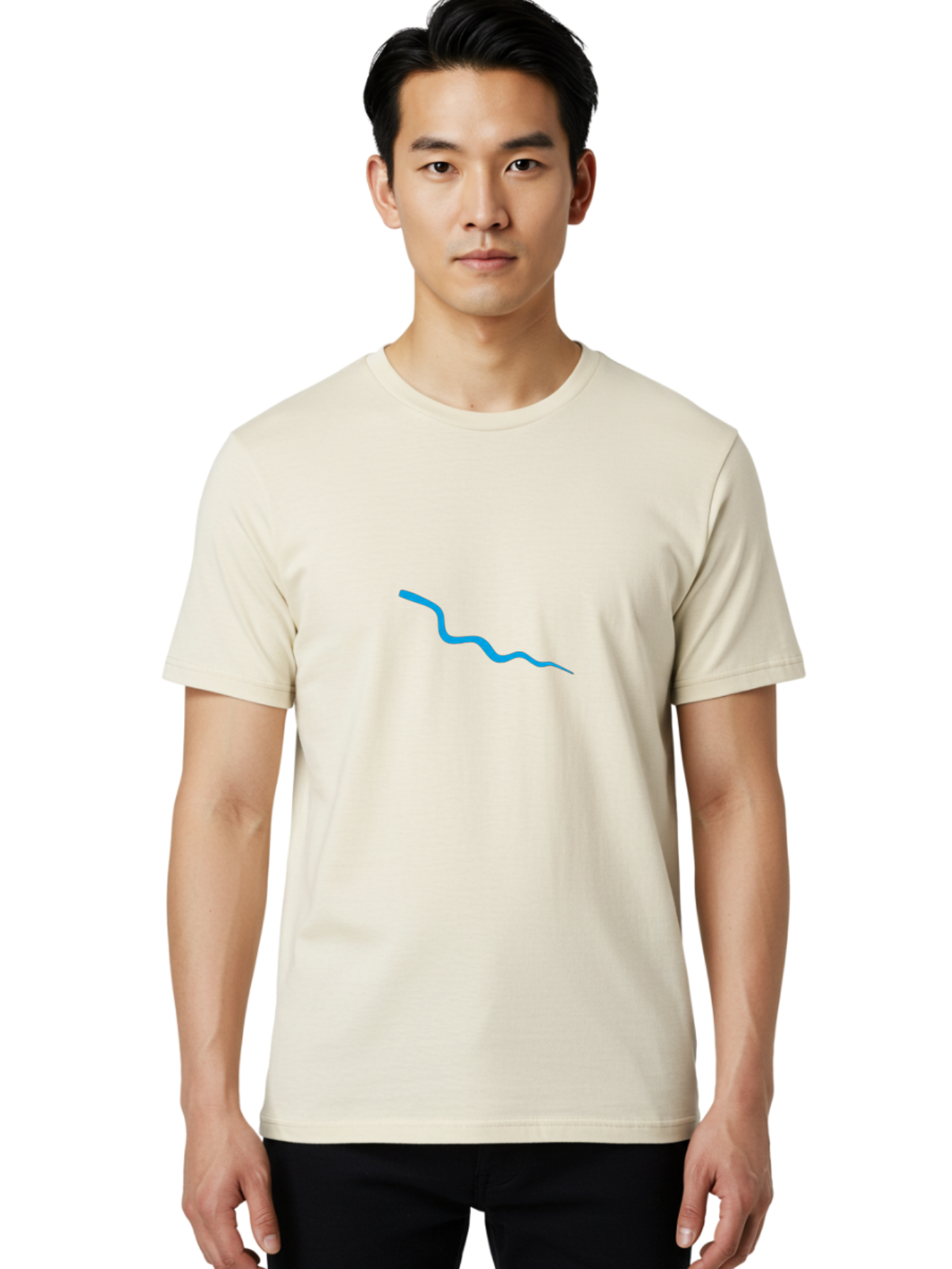 Wavy-Blue-Line Men'S Graphic Tee, 100% Cotton, Comfortable Casual Summer Wear, Machine Washable, Vintage Camera, Old Camera, Antique Camera, Black Camera, Classic Photography, Photography Equipment, Nostalgic Device, Film Camera, Camera Art Ban968 26