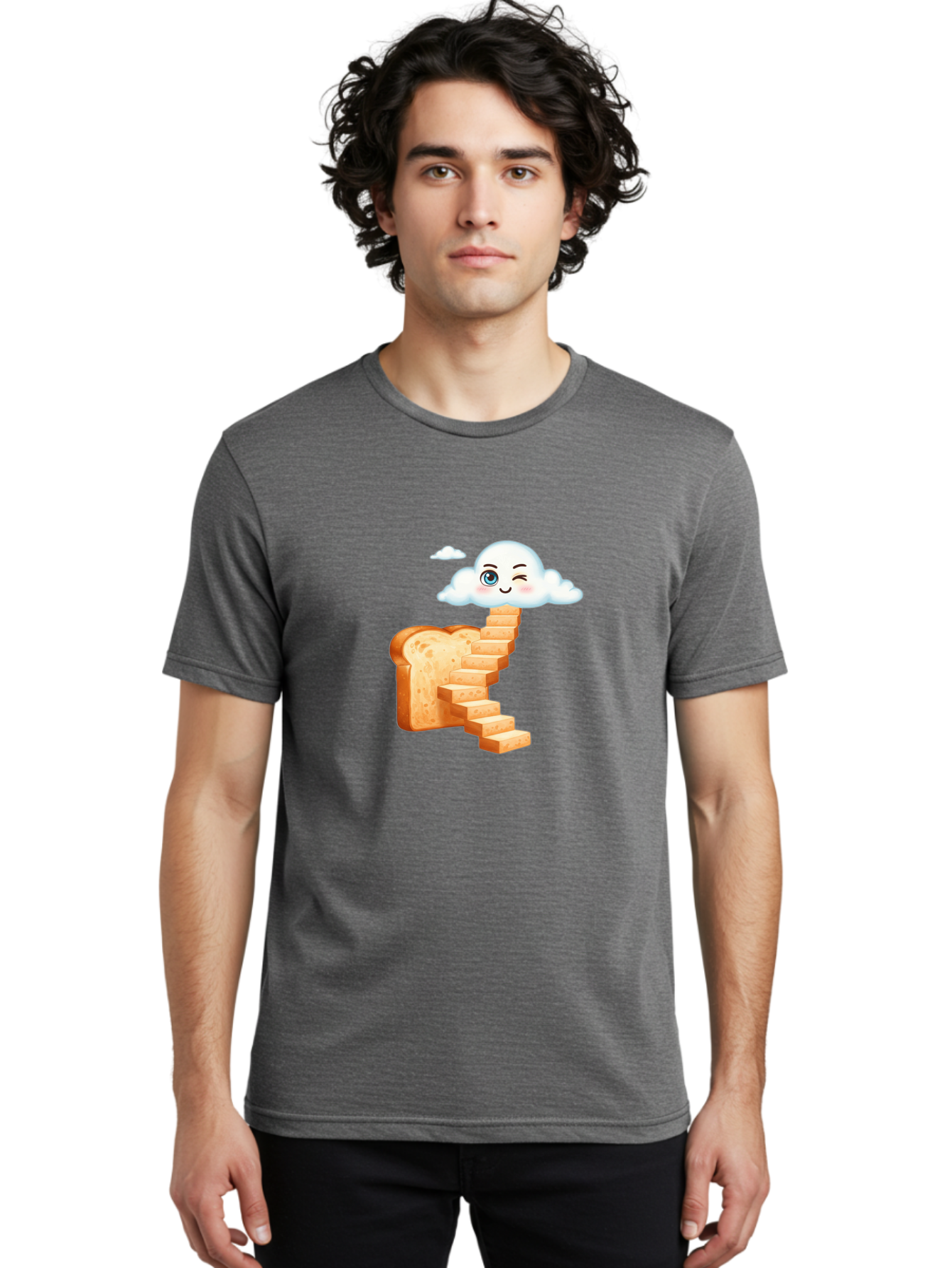 Winking-Cloud-Stairway-Bread Men'S Graphic Tee, 100% Cotton, Comfortable Casual Summer Wear, Machine Washable, Vintage Camera, Old Camera, Antique Camera, Black Camera, Classic Photography, Photography Equipment, Nostalgic Device, Film Camera, Ban980 21