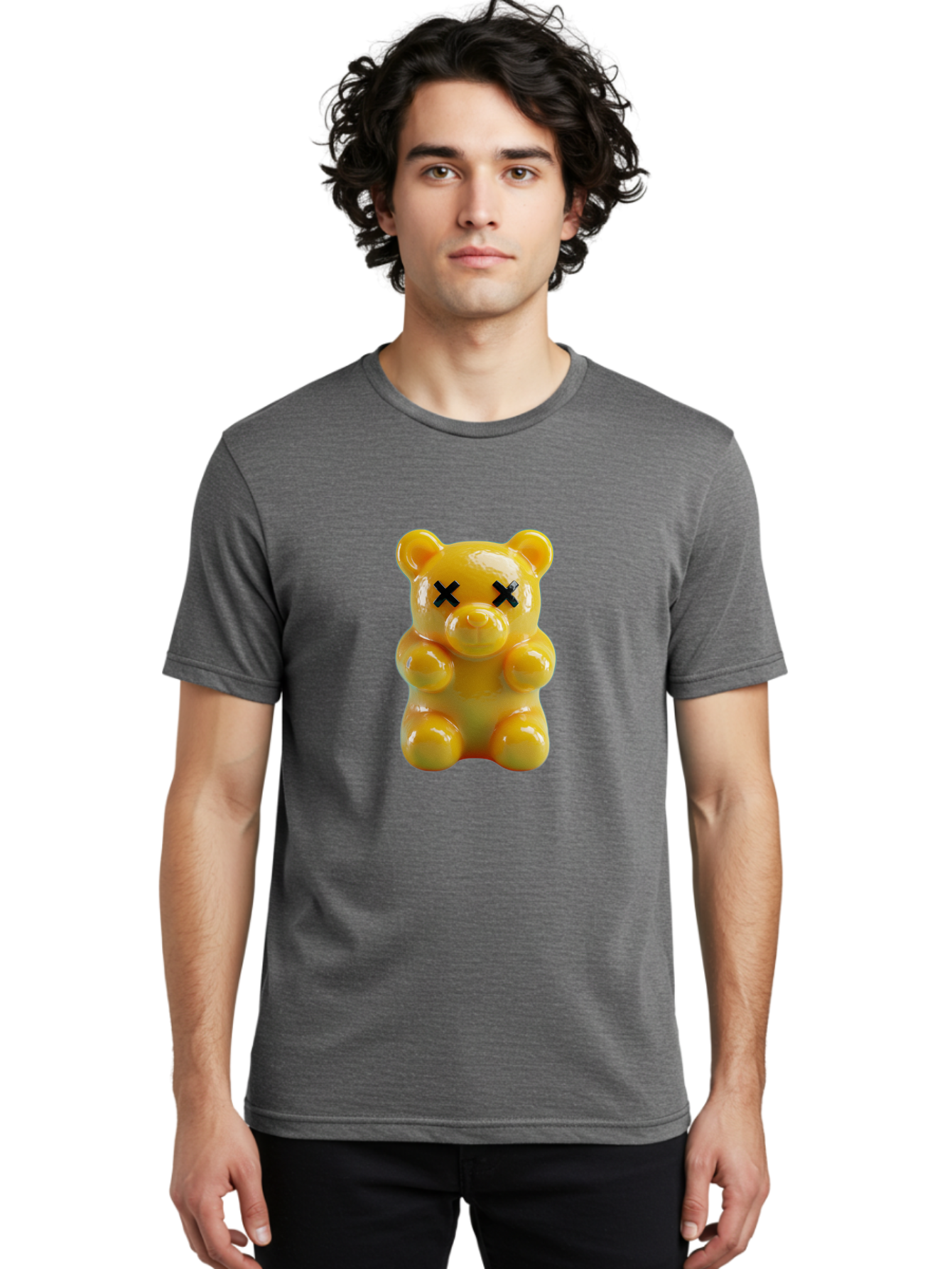 X-Eyes-Gummy-Bear Men'S Graphic Tee, 100% Cotton, Comfortable Casual Summer Wear, Machine Washable, Vintage Camera, Old Camera, Antique Camera, Black Camera, Classic Photography, Photography Equipment, Nostalgic Device, Film Camera, Camera Art Ban995 21