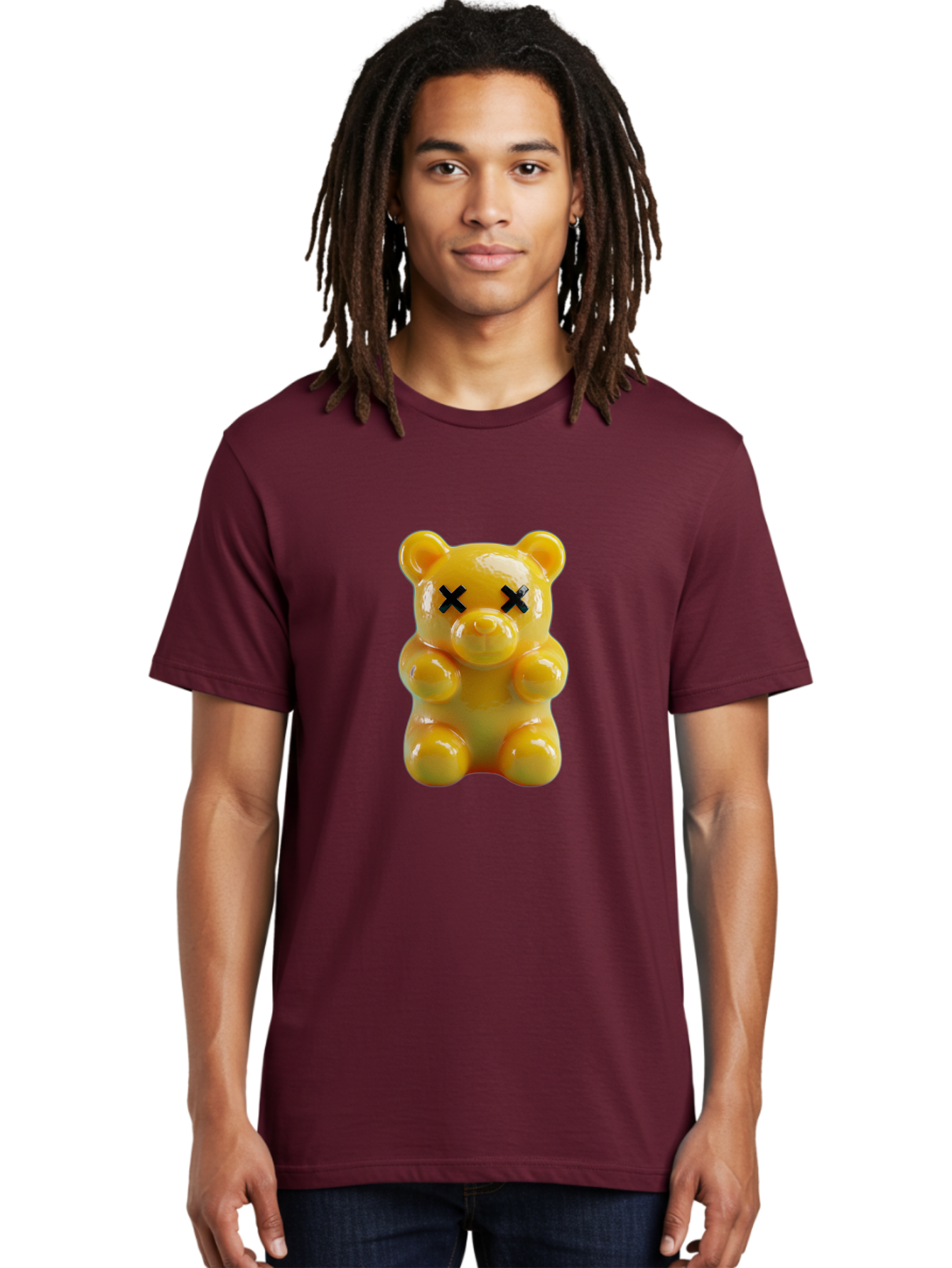 X-Eyes-Gummy-Bear Men'S Graphic Tee, 100% Cotton, Comfortable Casual Summer Wear, Machine Washable, Vintage Camera, Old Camera, Antique Camera, Black Camera, Classic Photography, Photography Equipment, Nostalgic Device, Film Camera, Camera Art Ban995 23