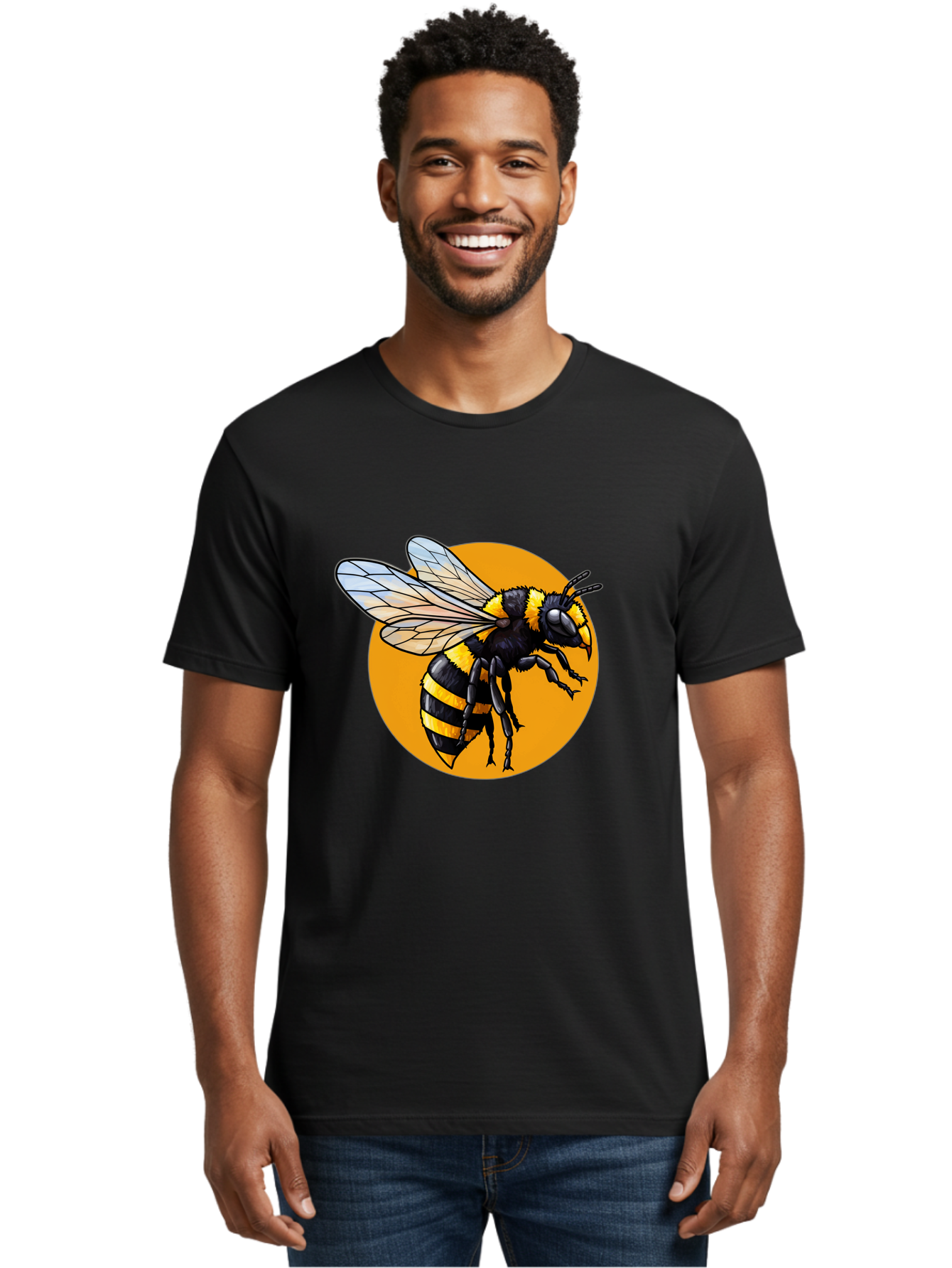 Yellow-And-Black-Bee Men'S Graphic Tee, 100% Cotton, Comfortable Casual Summer Wear, Machine Washable, Vintage Camera, Old Camera, Antique Camera, Black Camera, Classic Photography, Photography Equipment, Nostalgic Device, Film Camera, Ban997 24