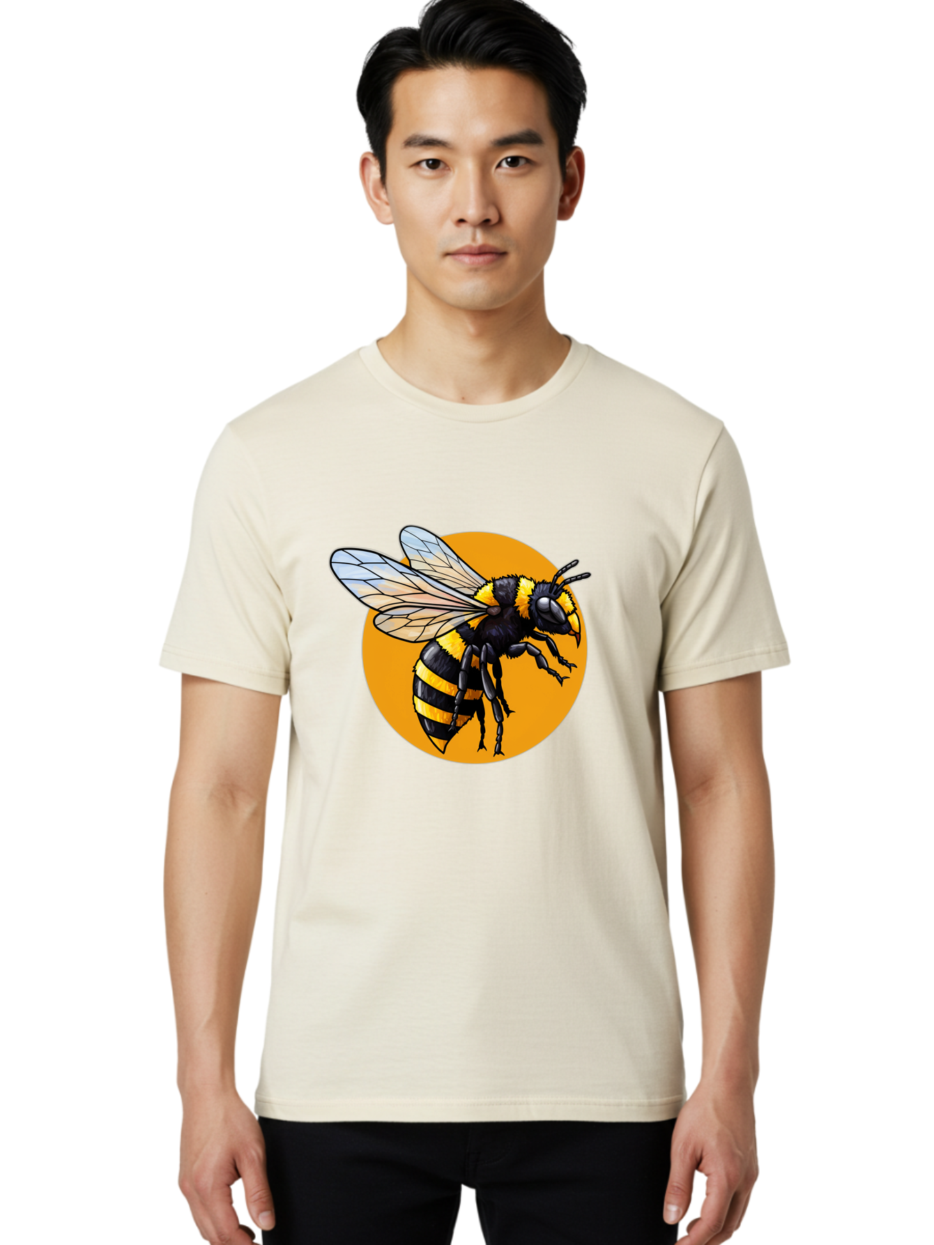 Yellow-And-Black-Bee Men'S Graphic Tee, 100% Cotton, Comfortable Casual Summer Wear, Machine Washable, Vintage Camera, Old Camera, Antique Camera, Black Camera, Classic Photography, Photography Equipment, Nostalgic Device, Film Camera, Ban997 21
