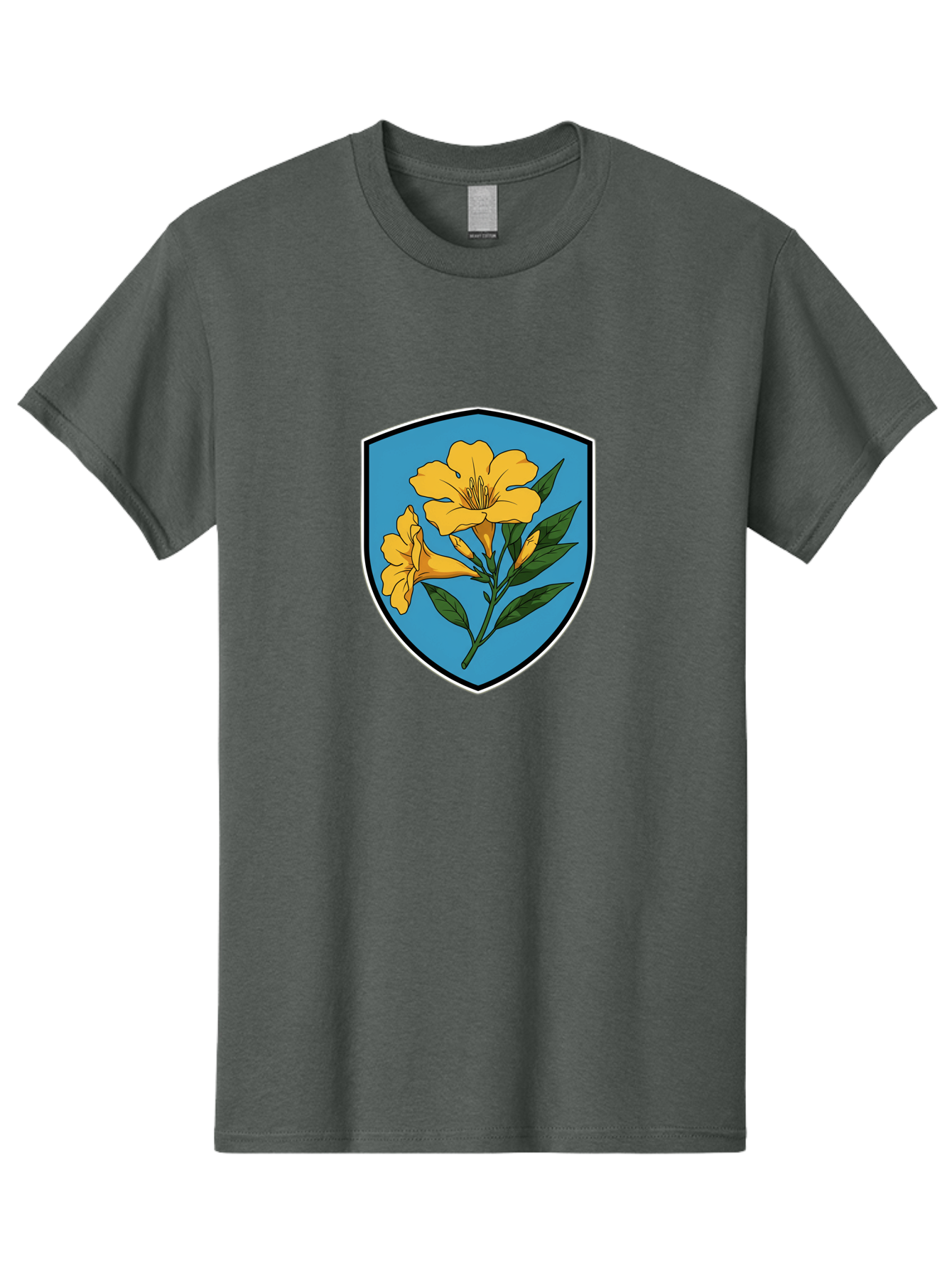 Yellow-Flowers-Shield Men'S Graphic Tee, 100% Cotton, Comfortable Casual Summer Wear, Machine Washable, Vintage Camera, Old Camera, Antique Camera, Black Camera, Classic Photography, Photography Equipment, Nostalgic Device, Film Camera, Ban998 14