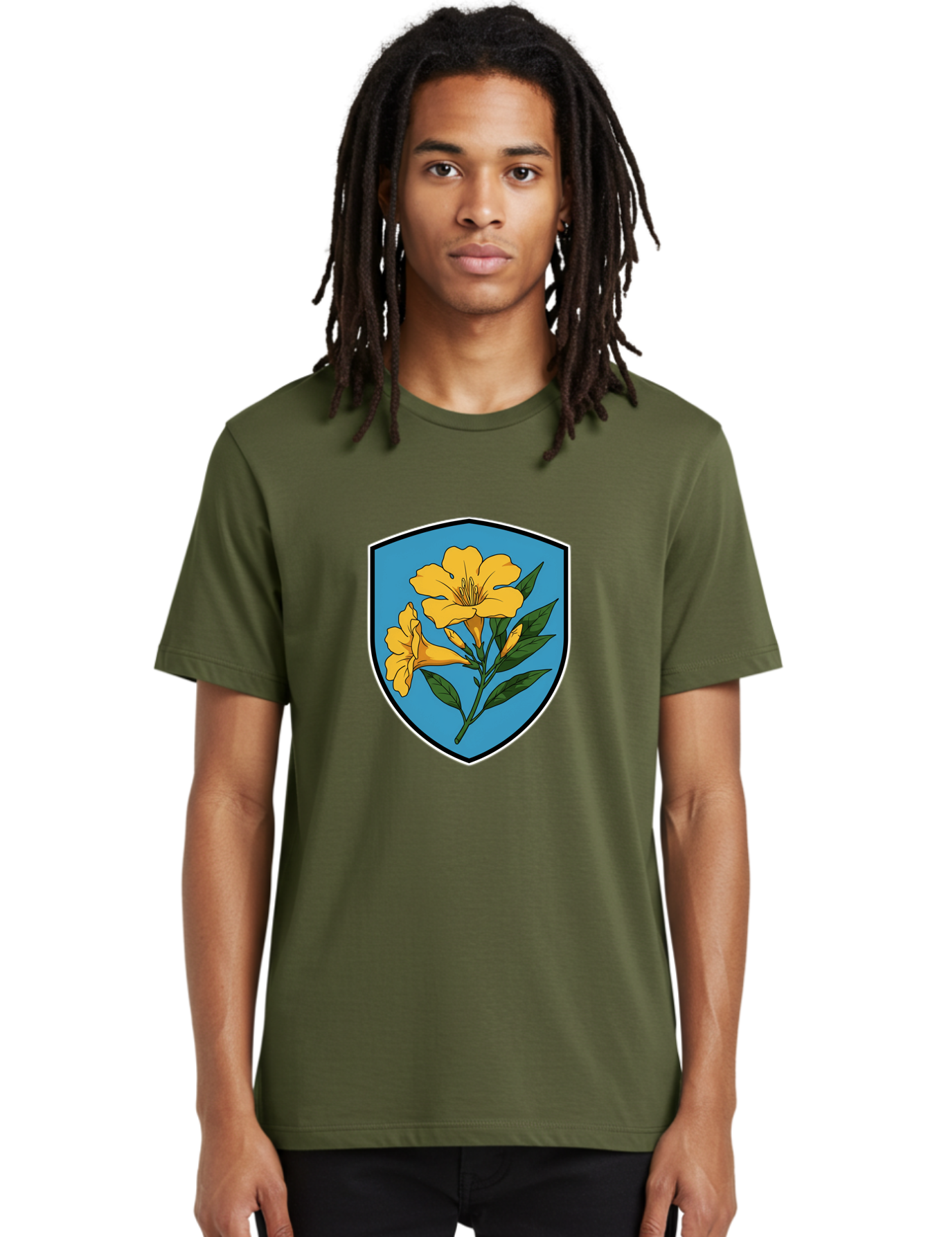 Yellow-Flowers-Shield Men'S Graphic Tee, 100% Cotton, Comfortable Casual Summer Wear, Machine Washable, Vintage Camera, Old Camera, Antique Camera, Black Camera, Classic Photography, Photography Equipment, Nostalgic Device, Film Camera, Ban998 30