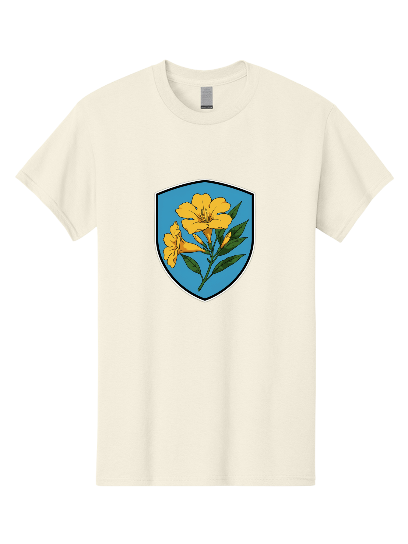 Yellow-Flowers-Shield Men'S Graphic Tee, 100% Cotton, Comfortable Casual Summer Wear, Machine Washable, Vintage Camera, Old Camera, Antique Camera, Black Camera, Classic Photography, Photography Equipment, Nostalgic Device, Film Camera, Ban998 4