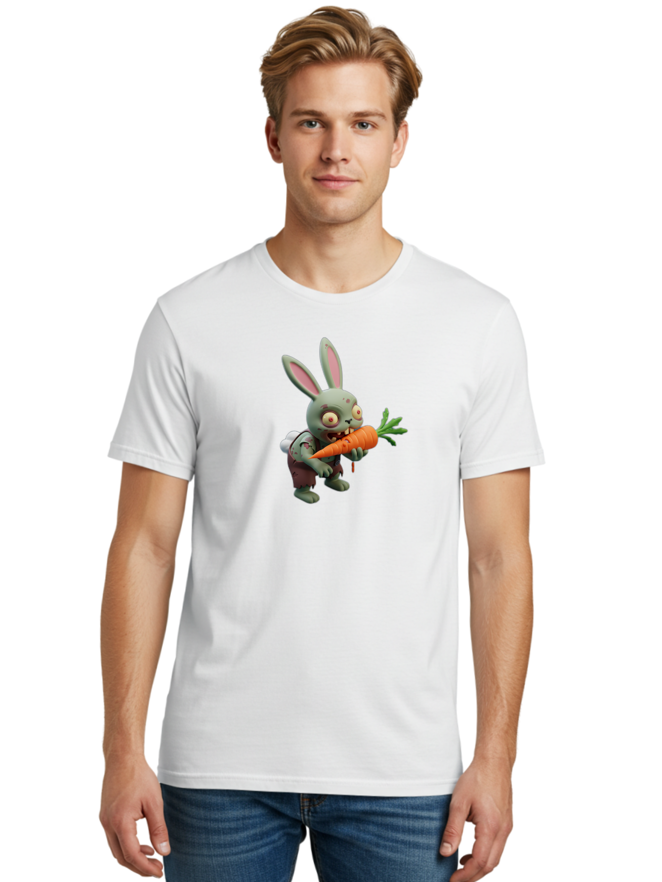 Zombie-Bunny-3 Men'S Graphic Tee, 100% Cotton, Comfortable Casual Summer Wear, Machine Washable, Vintage Camera, Old Camera, Antique Camera, Black Camera, Classic Photography, Photography Equipment, Nostalgic Device, Film Camera, Camera Art Bao006 27
