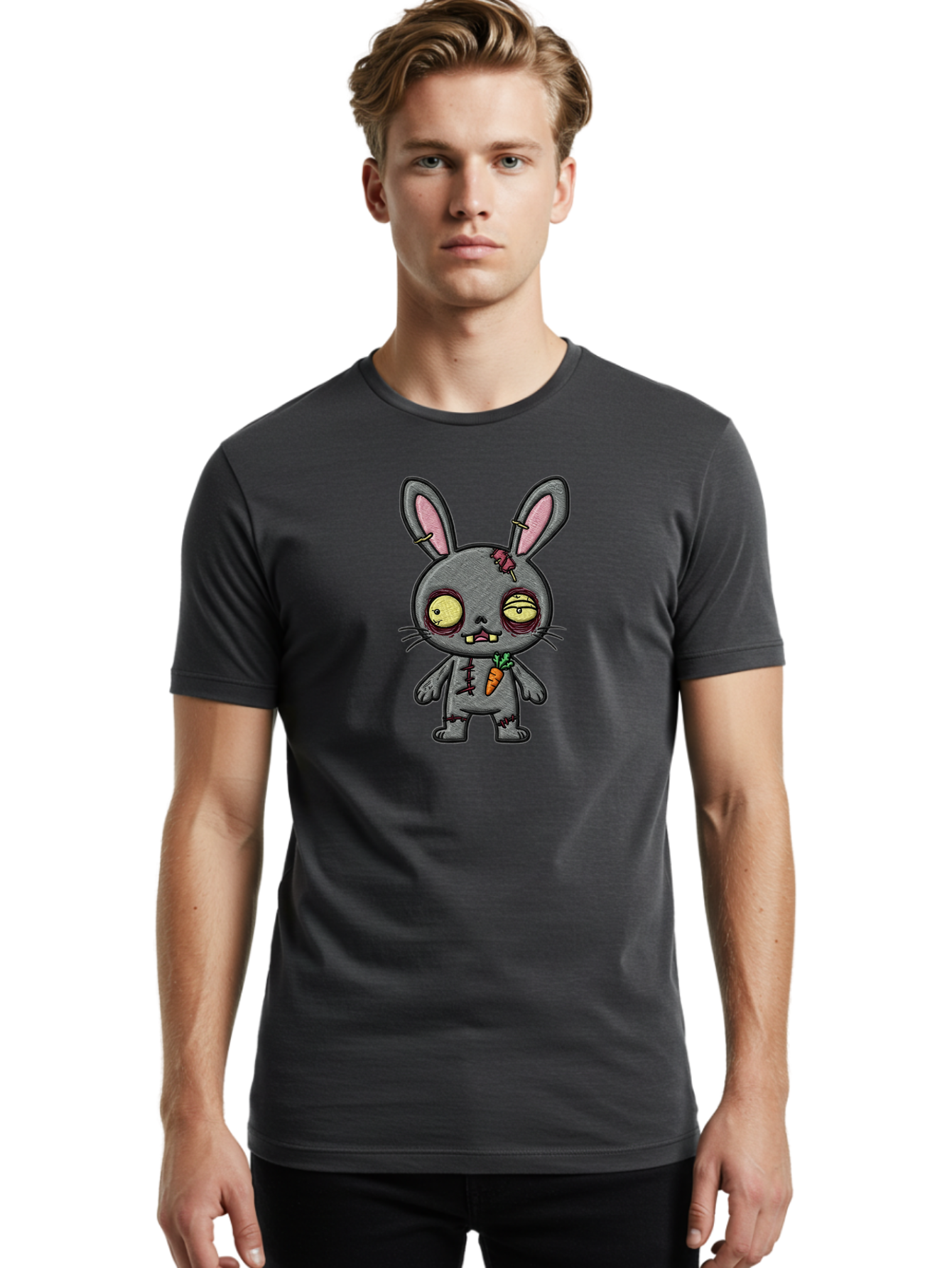 Zombie-Bunny-6 Men'S Graphic Tee, 100% Cotton, Comfortable Casual Summer Wear, Machine Washable, Vintage Camera, Old Camera, Antique Camera, Black Camera, Classic Photography, Photography Equipment, Nostalgic Device, Film Camera, Camera Art Bao009 23