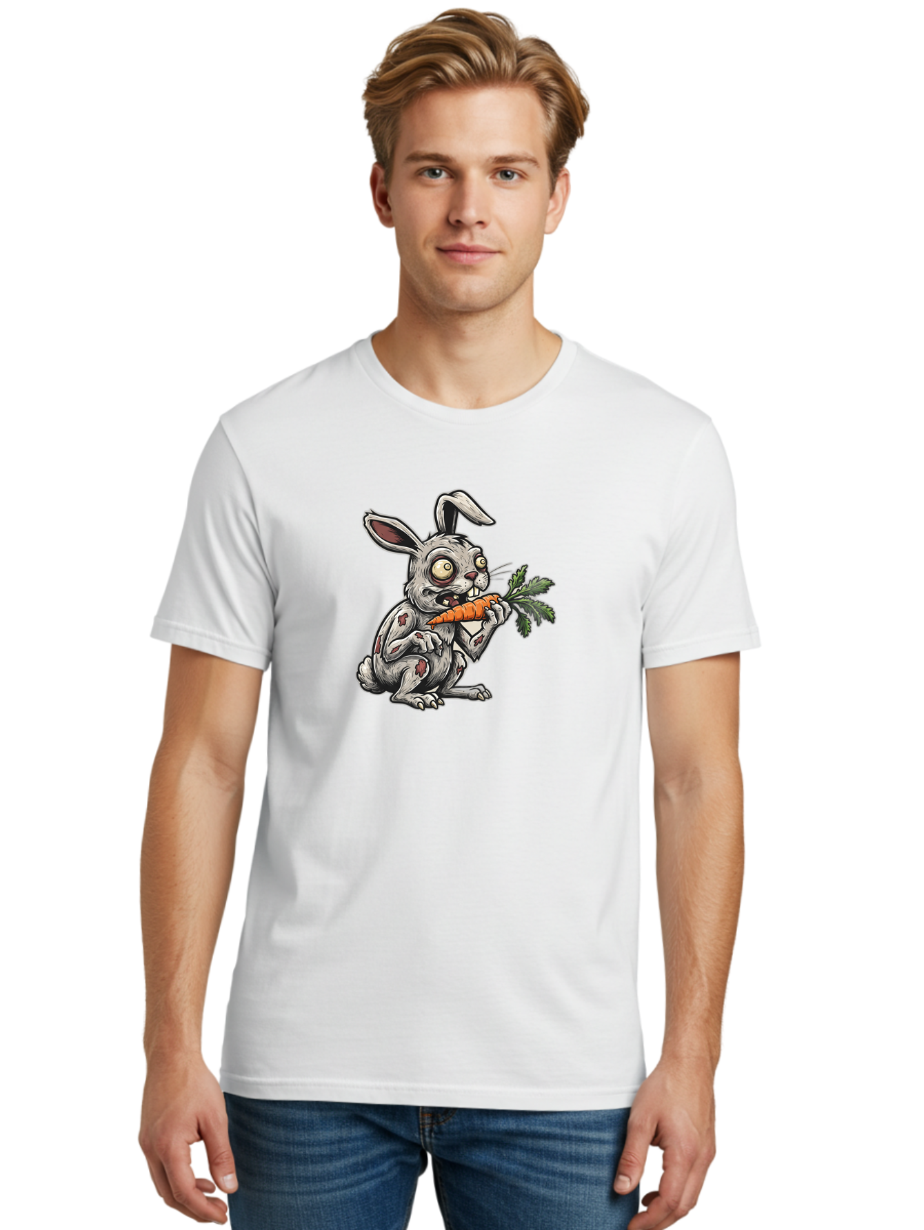 Zombie-Rabbit-1 Men'S Graphic Tee, 100% Cotton, Comfortable Casual Summer Wear, Machine Washable, Vintage Camera, Old Camera, Antique Camera, Black Camera, Classic Photography, Photography Equipment, Nostalgic Device, Film Camera, Camera Art Bao012 25