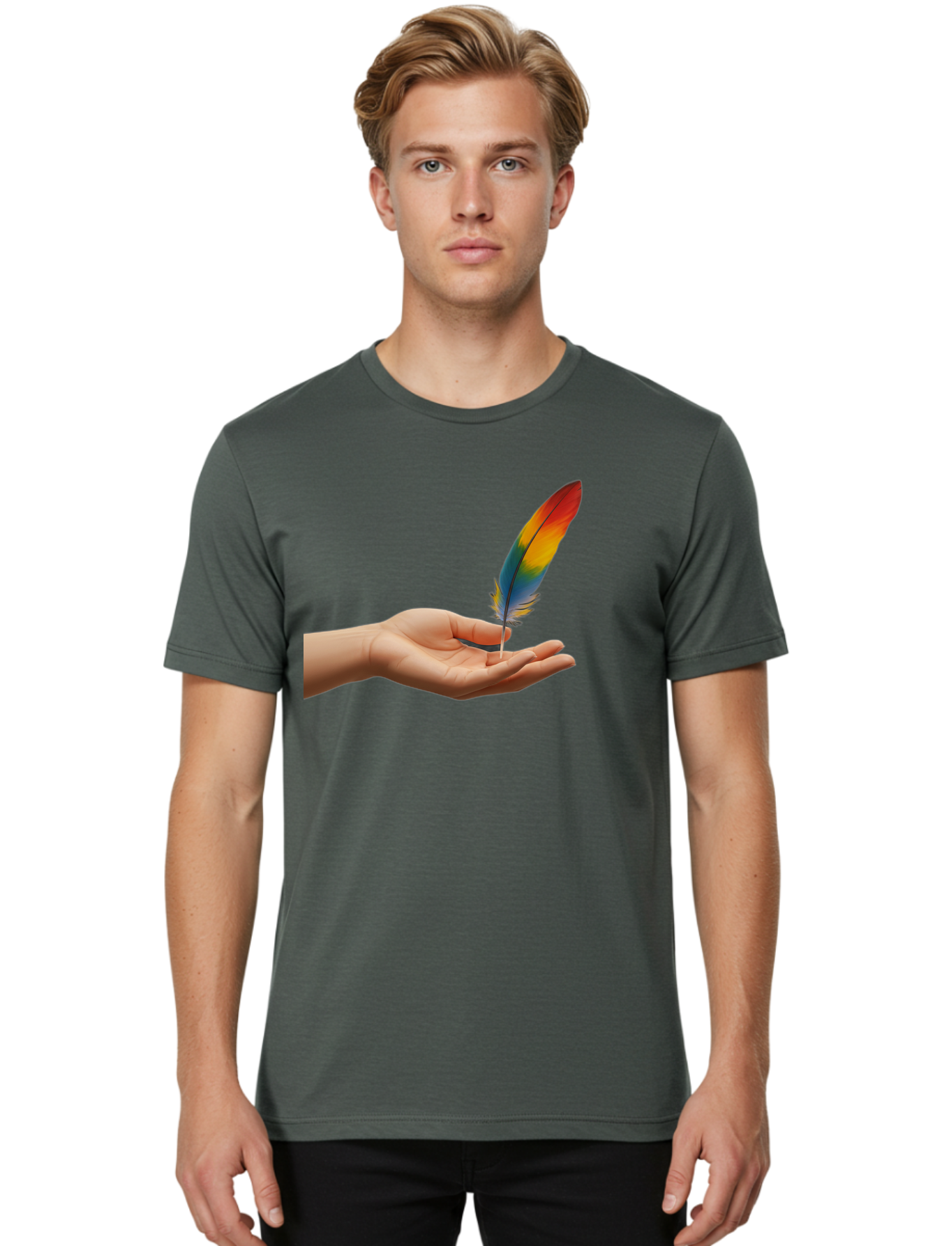 Rainbow-Feather Men'S Graphic Tee, 100% Cotton, Comfortable Casual Summer Wear, Machine Washable, Vintage Camera, Old Camera, Antique Camera, Black Camera, Classic Photography, Photography Equipment, Nostalgic Device, Film Camera, Camera Art Bao780 19