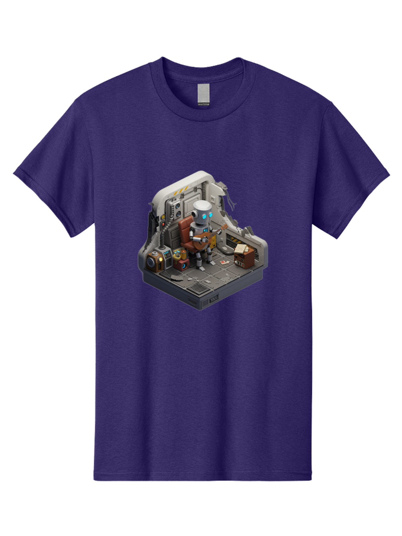 Robot-In-Control-Room Men'S Graphic Tee, 100% Cotton, Comfortable Casual Summer Wear, Machine Washable, Vintage Camera, Old Camera, Antique Camera, Black Camera, Classic Photography, Photography Equipment, Nostalgic Device, Film Camera, Bao804 10
