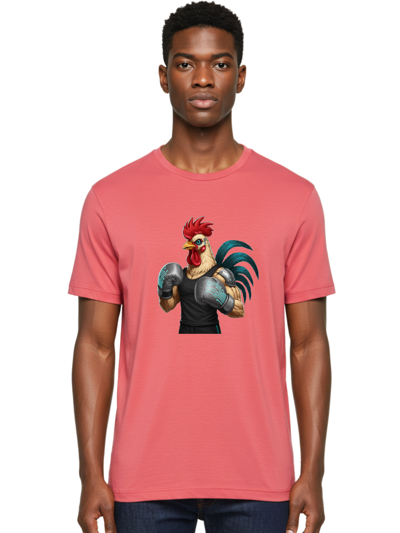 Rooster-Boxer-1 Men'S Graphic Tee, 100% Cotton, Comfortable Casual Summer Wear, Machine Washable, Vintage Camera, Old Camera, Antique Camera, Black Camera, Classic Photography, Photography Equipment, Nostalgic Device, Film Camera, Camera Art Bao811 21