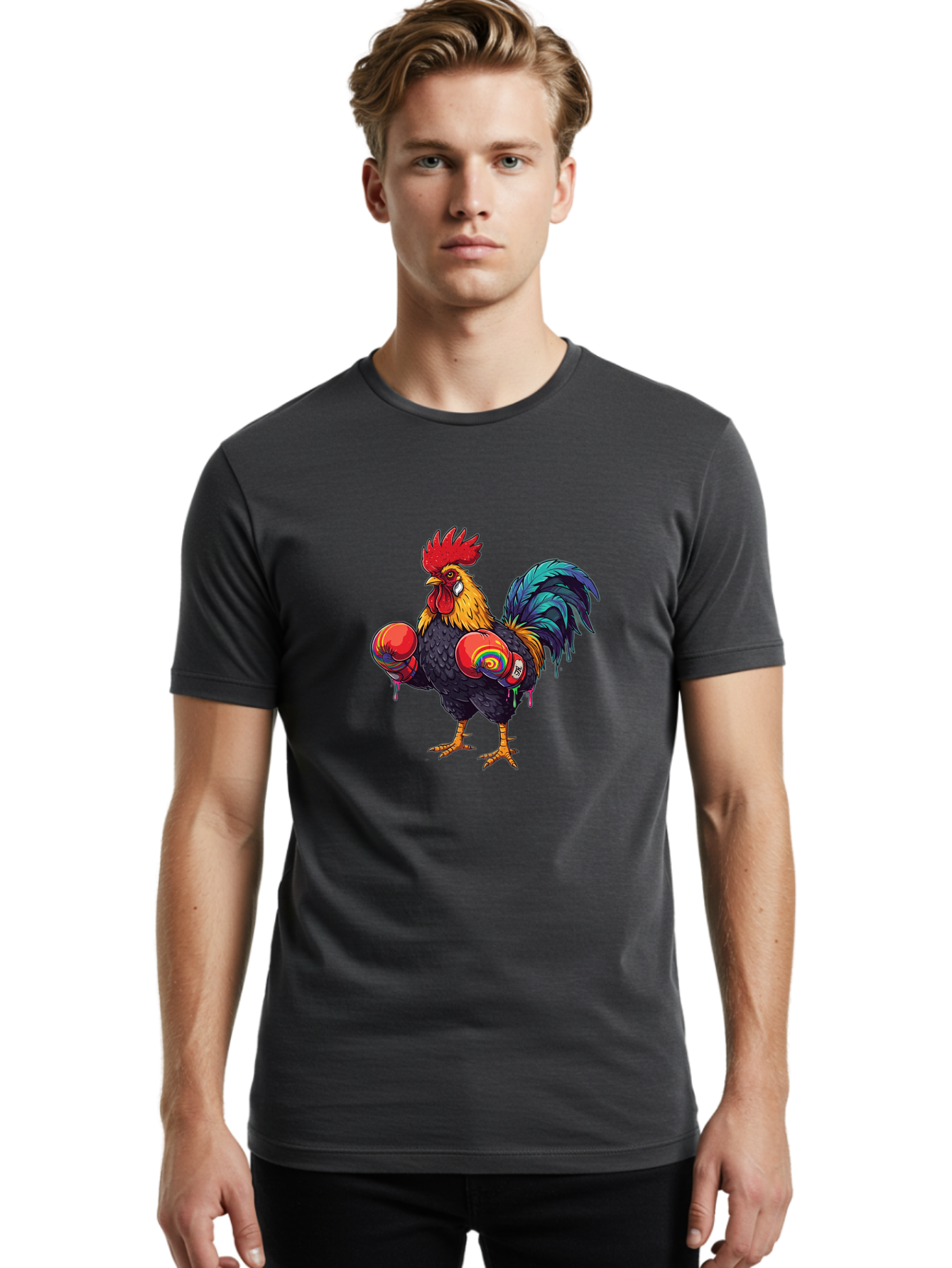 Rooster-Boxer Men'S Graphic Tee, 100% Cotton, Comfortable Casual Summer Wear, Machine Washable, Vintage Camera, Old Camera, Antique Camera, Black Camera, Classic Photography, Photography Equipment, Nostalgic Device, Film Camera, Camera Art Bao812 17