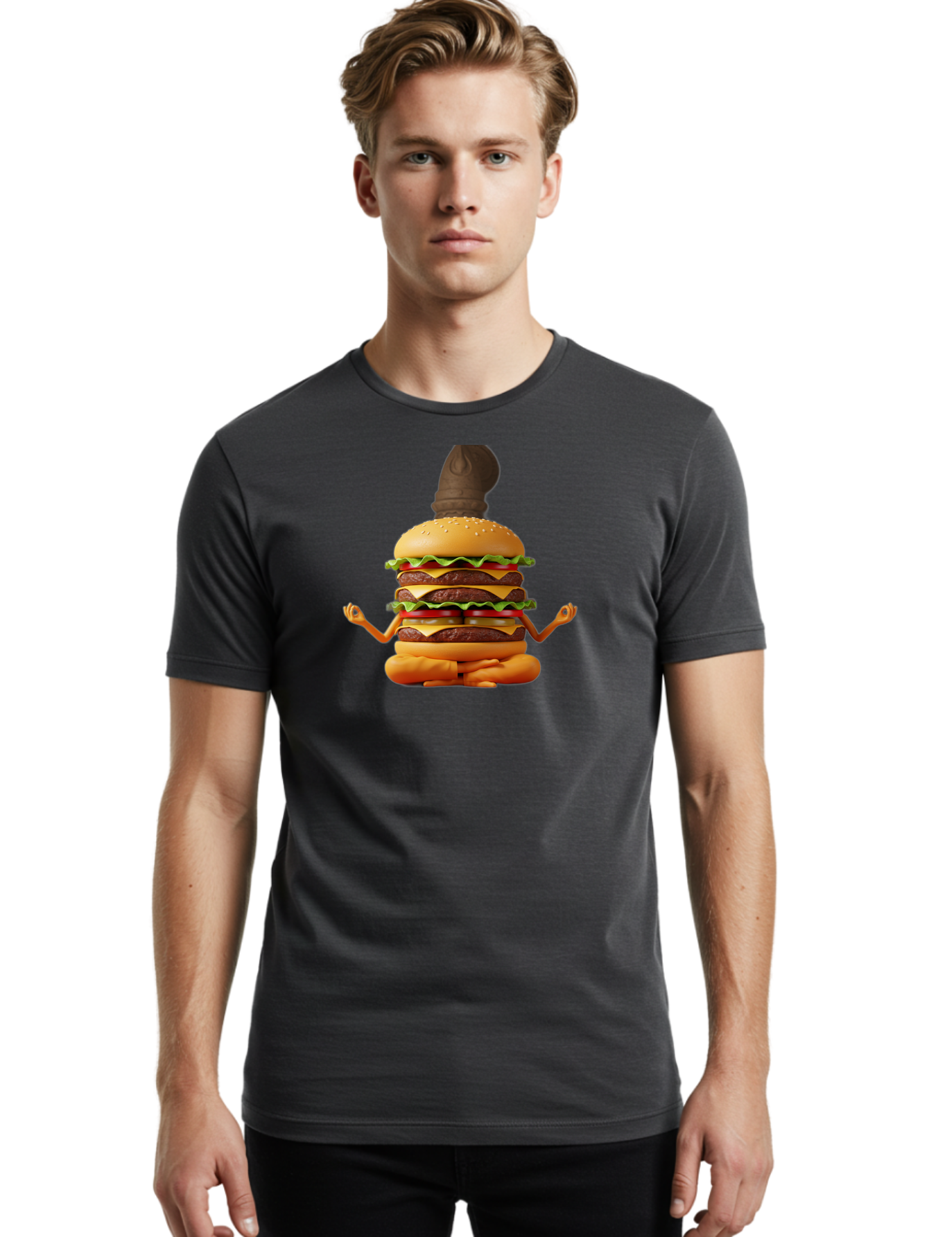 Triple-Decker-Burger Men'S Graphic Tee, 100% Cotton, Comfortable Casual Summer Wear, Machine Washable, Vintage Camera, Old Camera, Antique Camera, Black Camera, Classic Photography, Photography Equipment, Nostalgic Device, Film Camera, Bao965 18