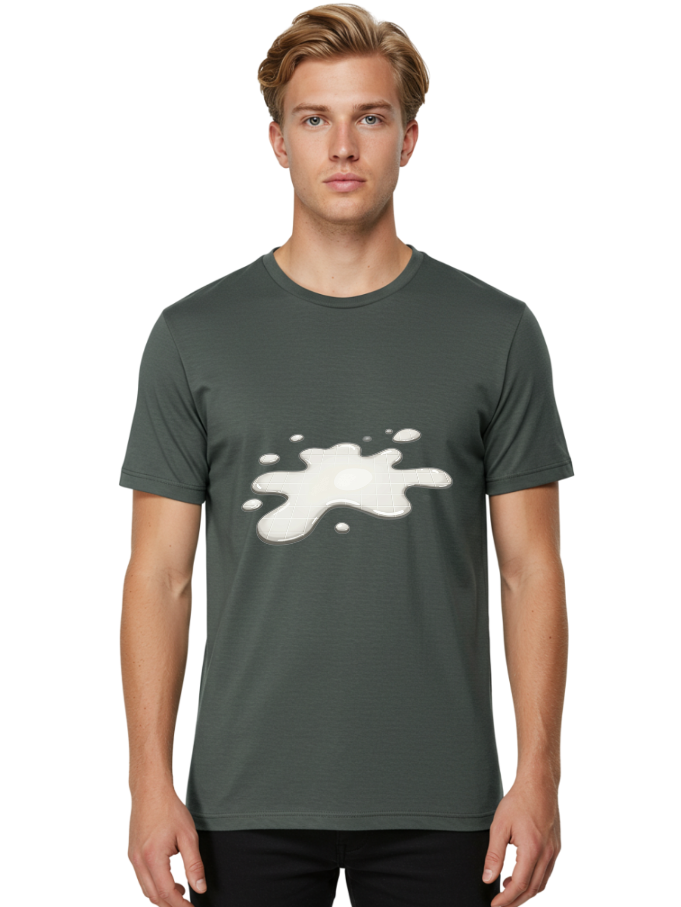 White-Paint-Splash Men'S Graphic Tee, 100% Cotton, Comfortable Casual Summer Wear, Machine Washable, Vintage Camera, Old Camera, Antique Camera, Black Camera, Classic Photography, Photography Equipment, Nostalgic Device, Film Camera, Bap004 18