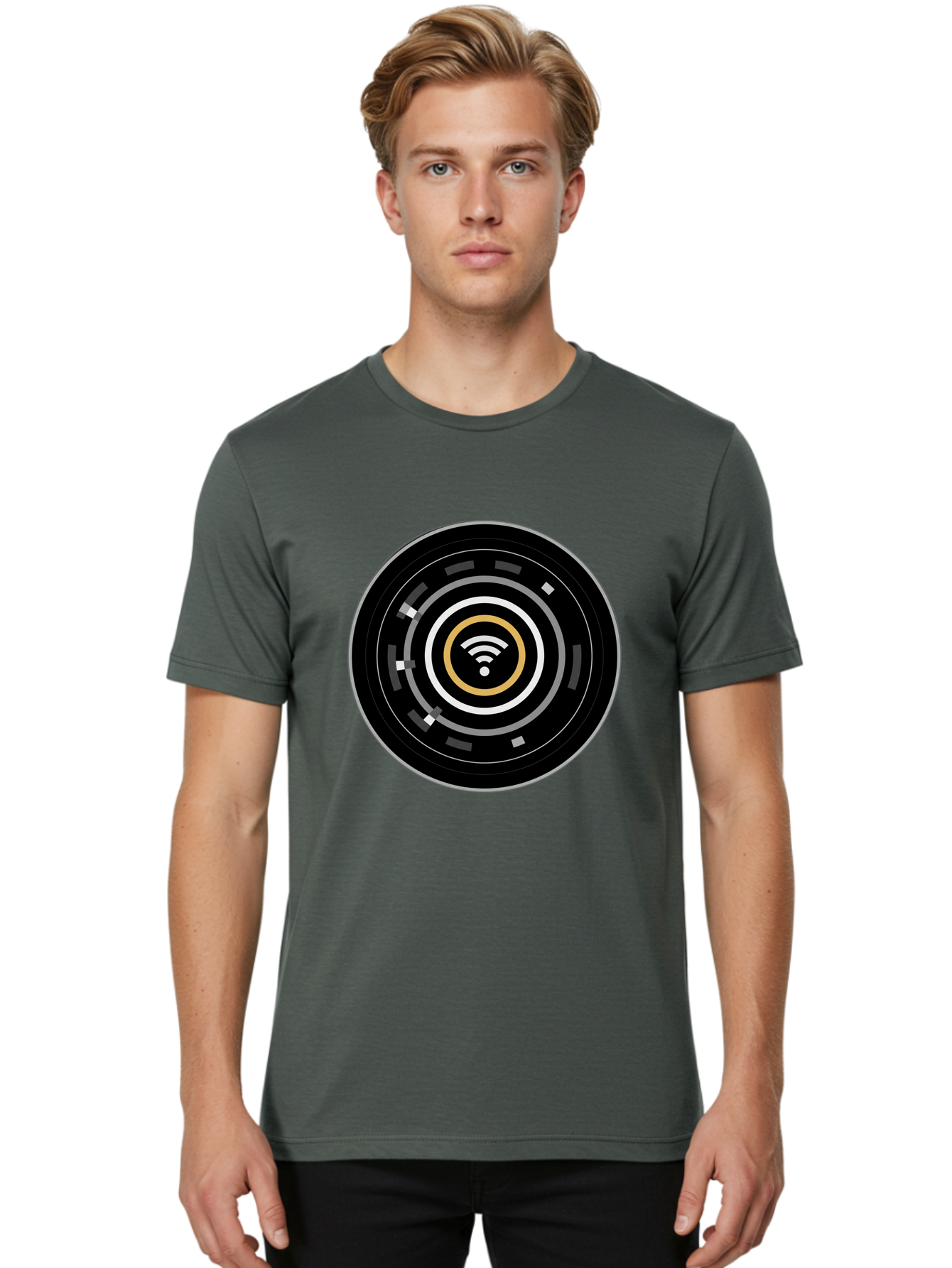 Wifi-Icon Men'S Graphic Tee, 100% Cotton, Comfortable Casual Summer Wear, Machine Washable, Vintage Camera, Old Camera, Antique Camera, Black Camera, Classic Photography, Photography Equipment, Nostalgic Device, Film Camera, Camera Art Bap005 26