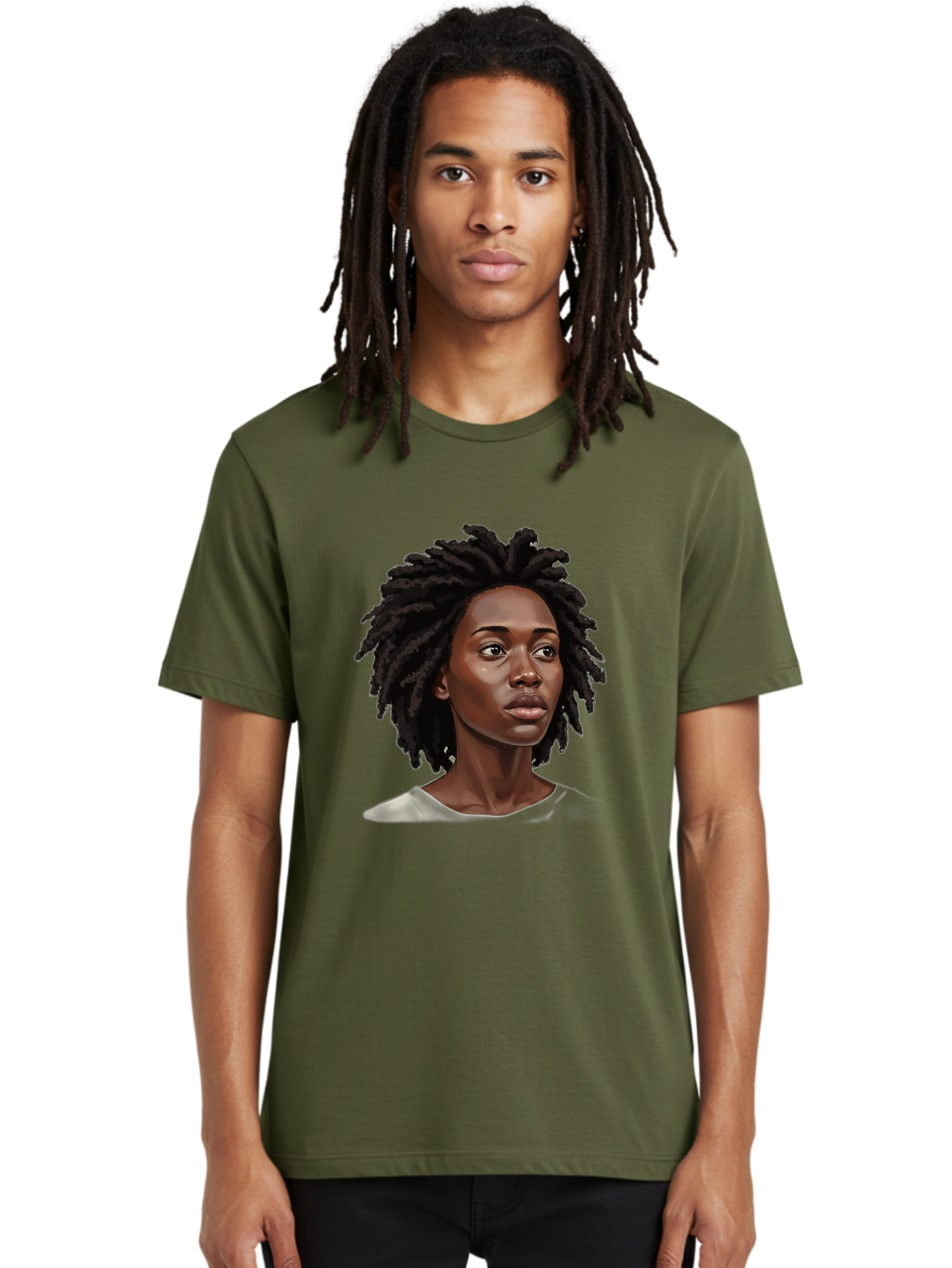 Woman-With-Dreadlocks Men'S Graphic Tee, 100% Cotton, Comfortable Casual Summer Wear, Machine Washable, Vintage Camera, Old Camera, Antique Camera, Black Camera, Classic Photography, Photography Equipment, Nostalgic Device, Film Camera, Bap018 20