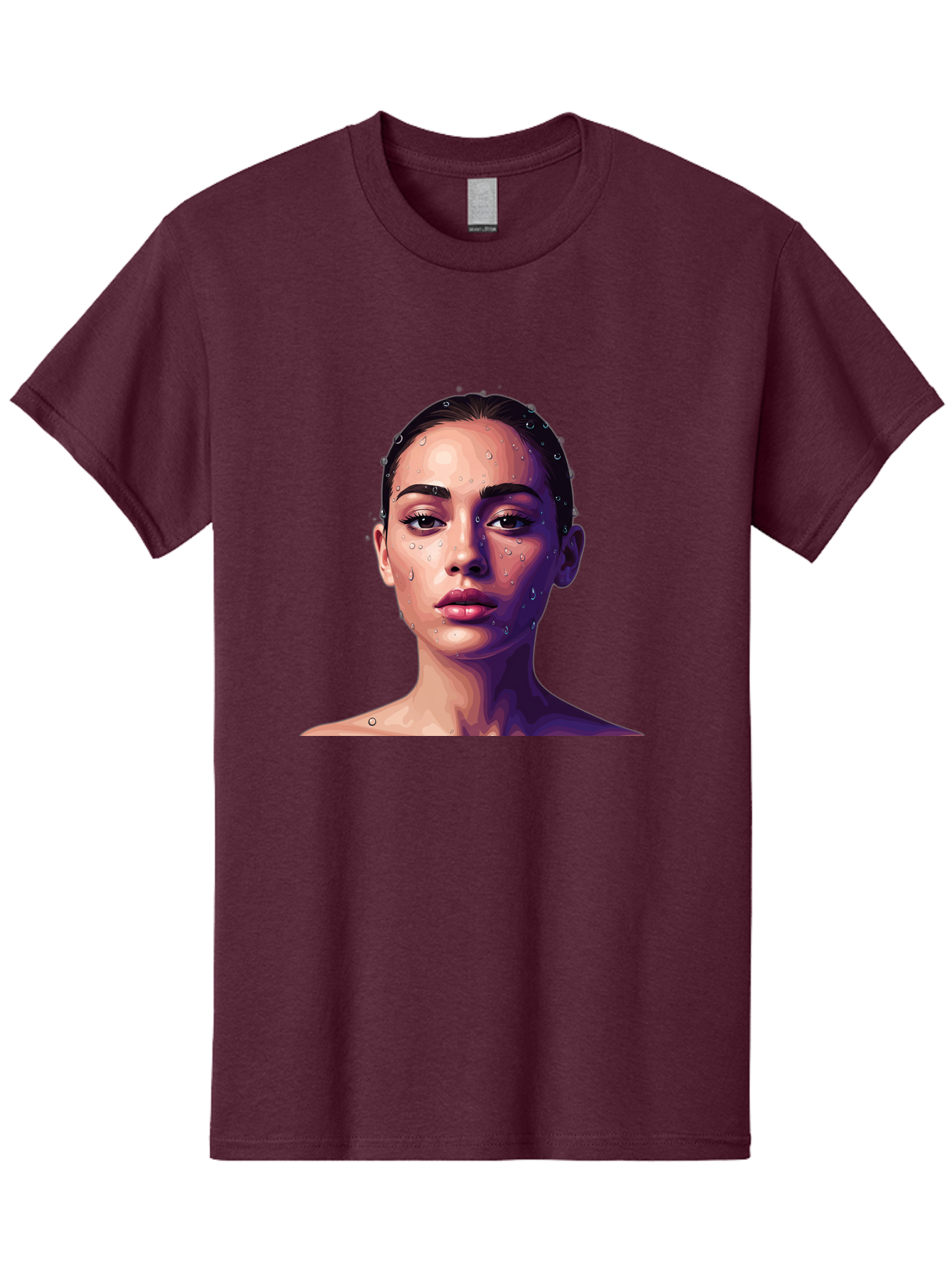 Woman-With-Water-Droplets-1 Men'S Graphic Tee, 100% Cotton, Comfortable Casual Summer Wear, Machine Washable, Vintage Camera, Old Camera, Antique Camera, Black Camera, Classic Photography, Photography Equipment, Nostalgic Device, Film Camera, Bap019 8
