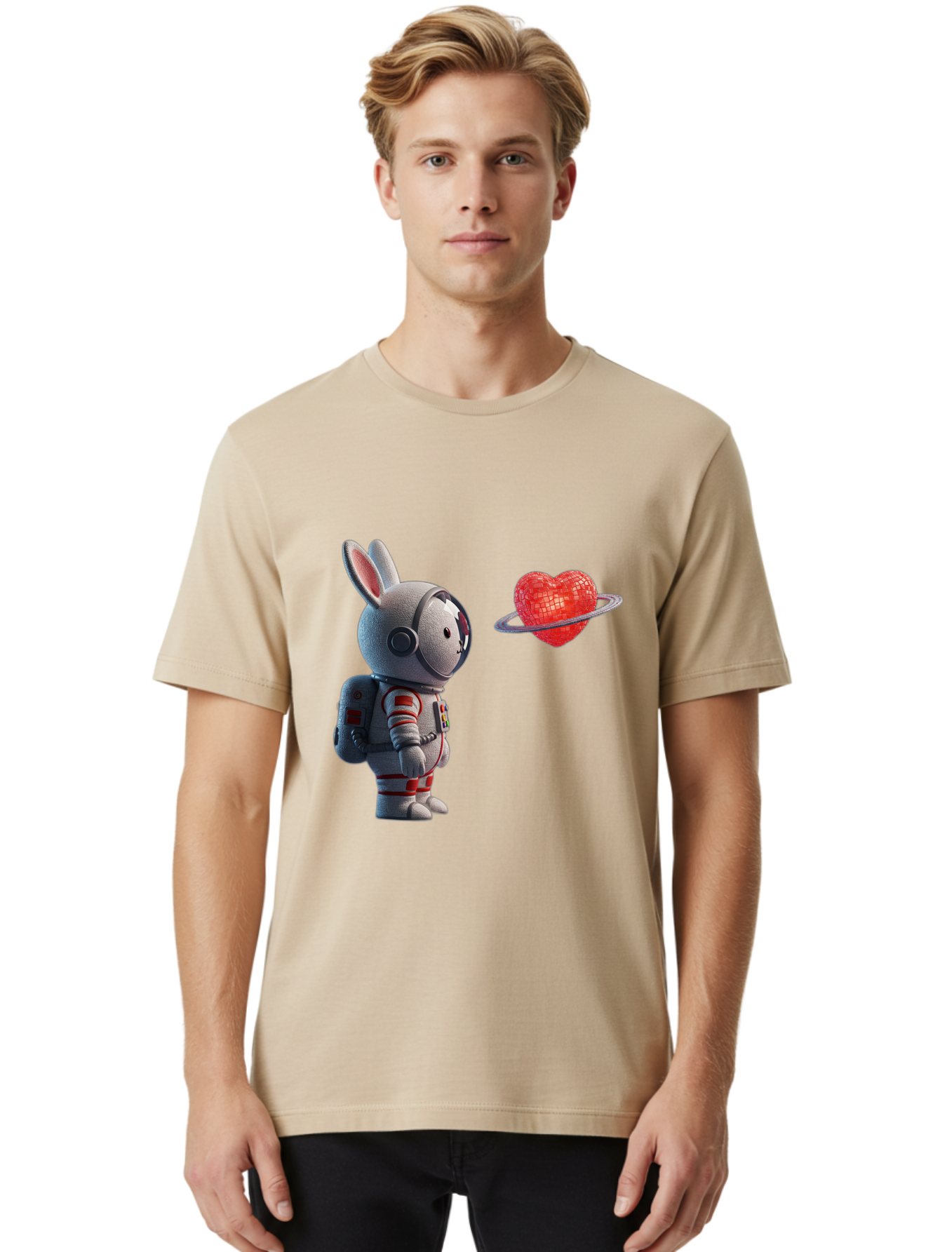 Rabbit-Astronaut-And-Heart-Planet Men'S Graphic Tee, 100% Cotton, Comfortable Casual Summer Wear, Machine Washable, Vintage Camera, Old Camera, Antique Camera, Black Camera, Classic Photography, Photography Equipment, Nostalgic Device, Bap890 18