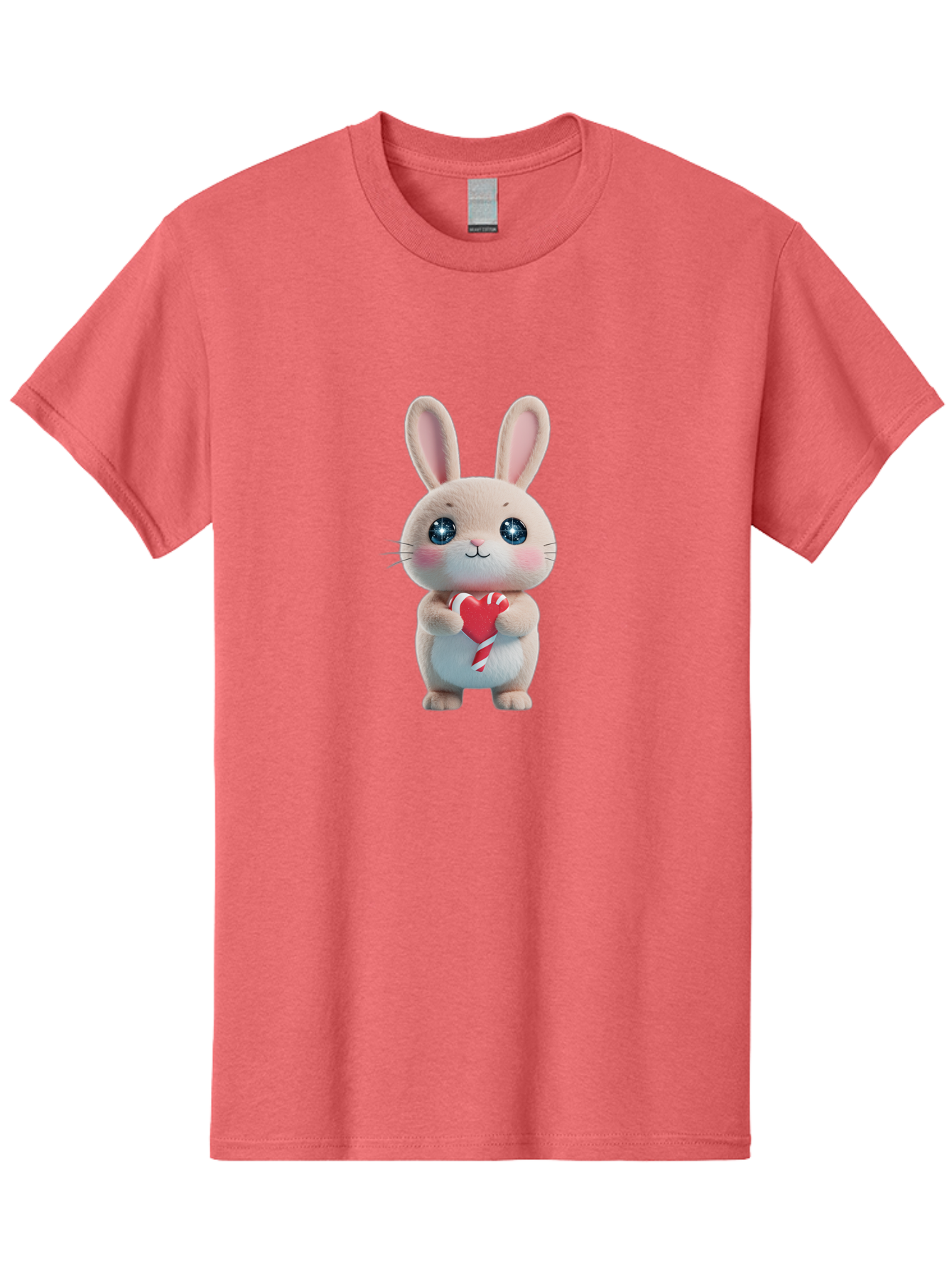 Rabbit-Holding-Heart Men'S Graphic Tee, 100% Cotton, Comfortable Casual Summer Wear, Machine Washable, Vintage Camera, Old Camera, Antique Camera, Black Camera, Classic Photography, Photography Equipment, Nostalgic Device, Film Camera, Bap891 3