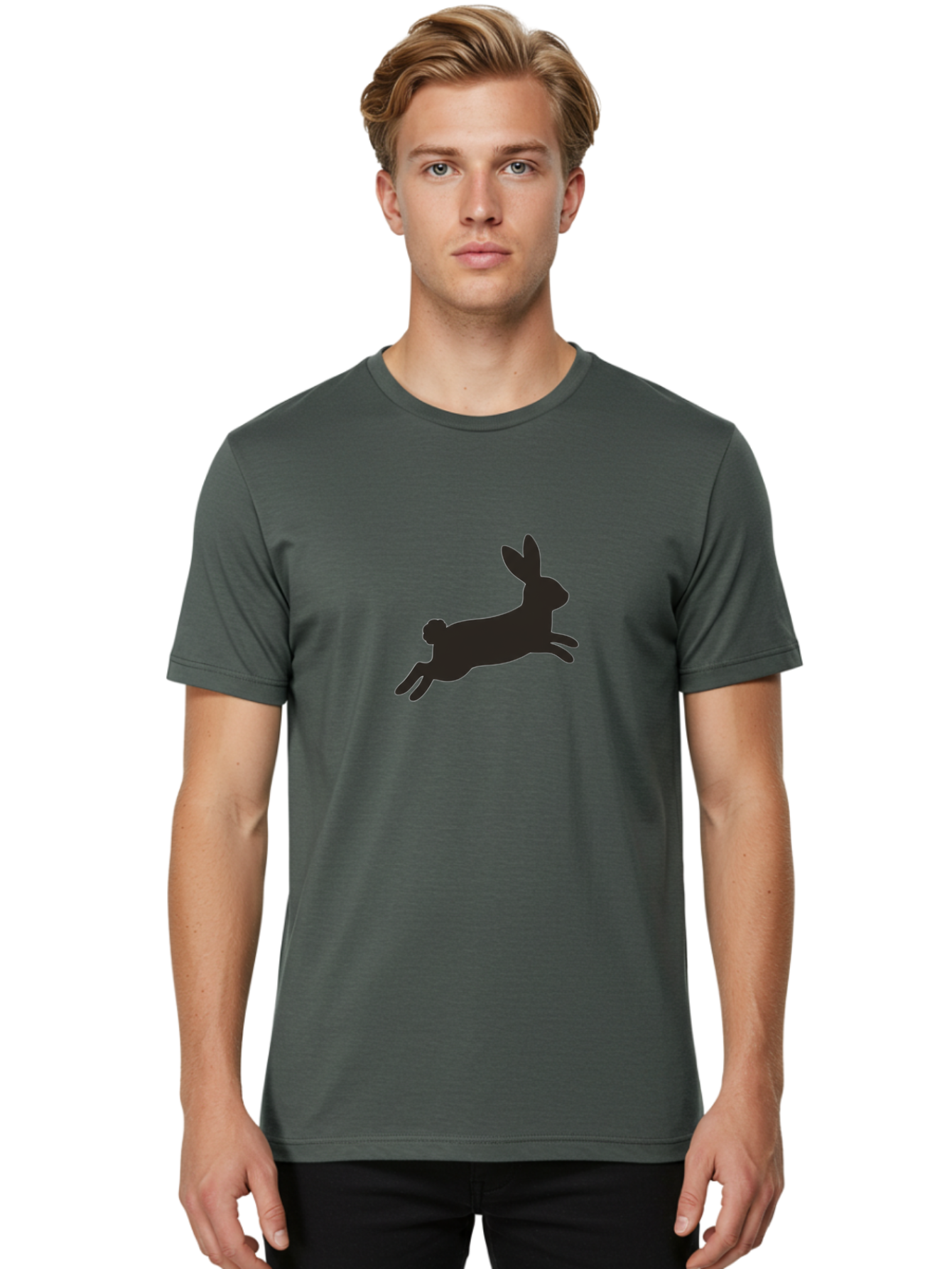 Rabbit-Silhouette Men'S Graphic Tee, 100% Cotton, Comfortable Casual Summer Wear, Machine Washable, Vintage Camera, Old Camera, Antique Camera, Black Camera, Classic Photography, Photography Equipment, Nostalgic Device, Film Camera, Camera Art Bap894 25