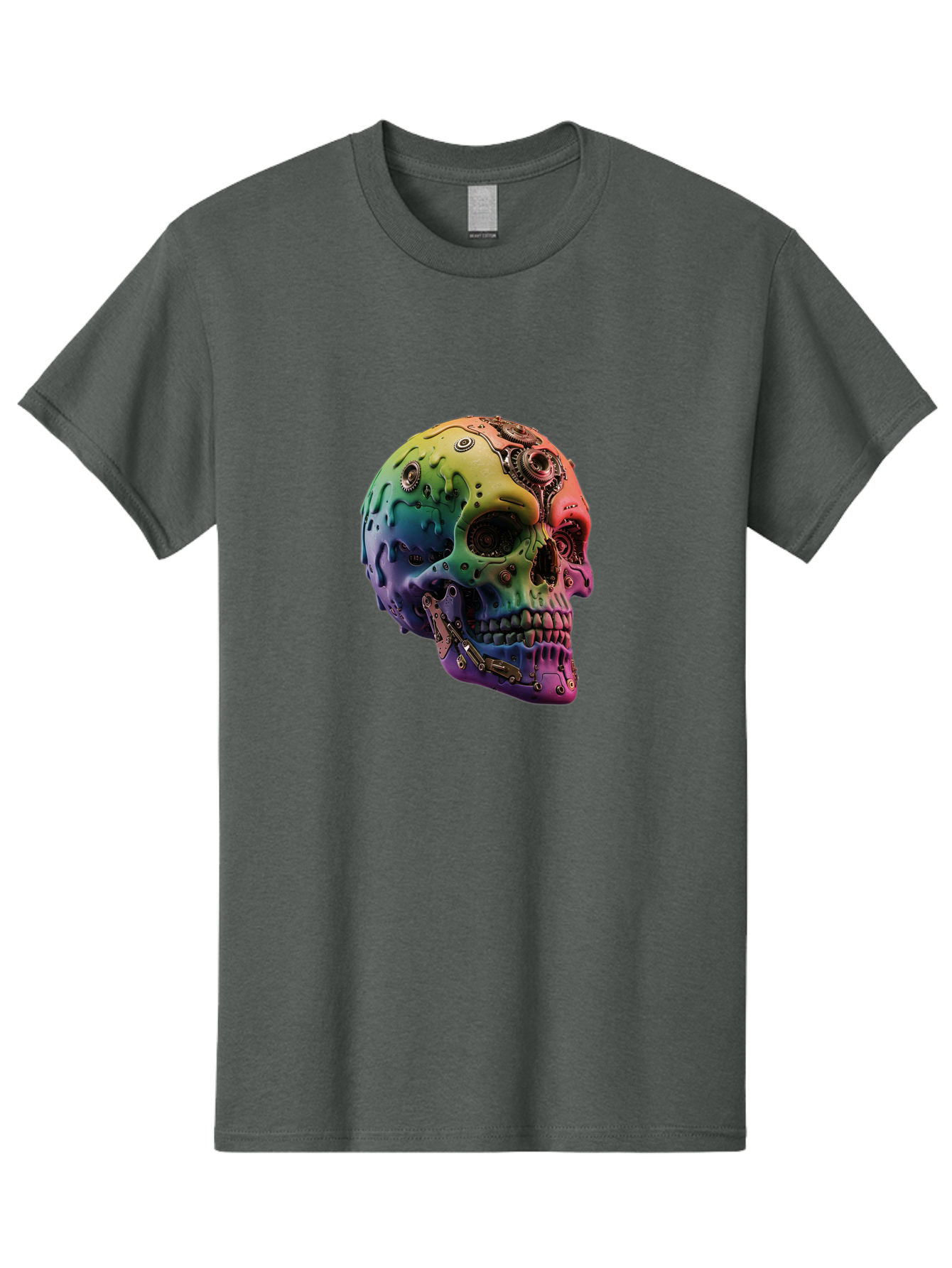 Rainbow-Skull-5 Men'S Graphic Tee, 100% Cotton, Comfortable Casual Summer Wear, Machine Washable, Vintage Camera, Old Camera, Antique Camera, Black Camera, Classic Photography, Photography Equipment, Nostalgic Device, Film Camera, Camera Art Bap906 14