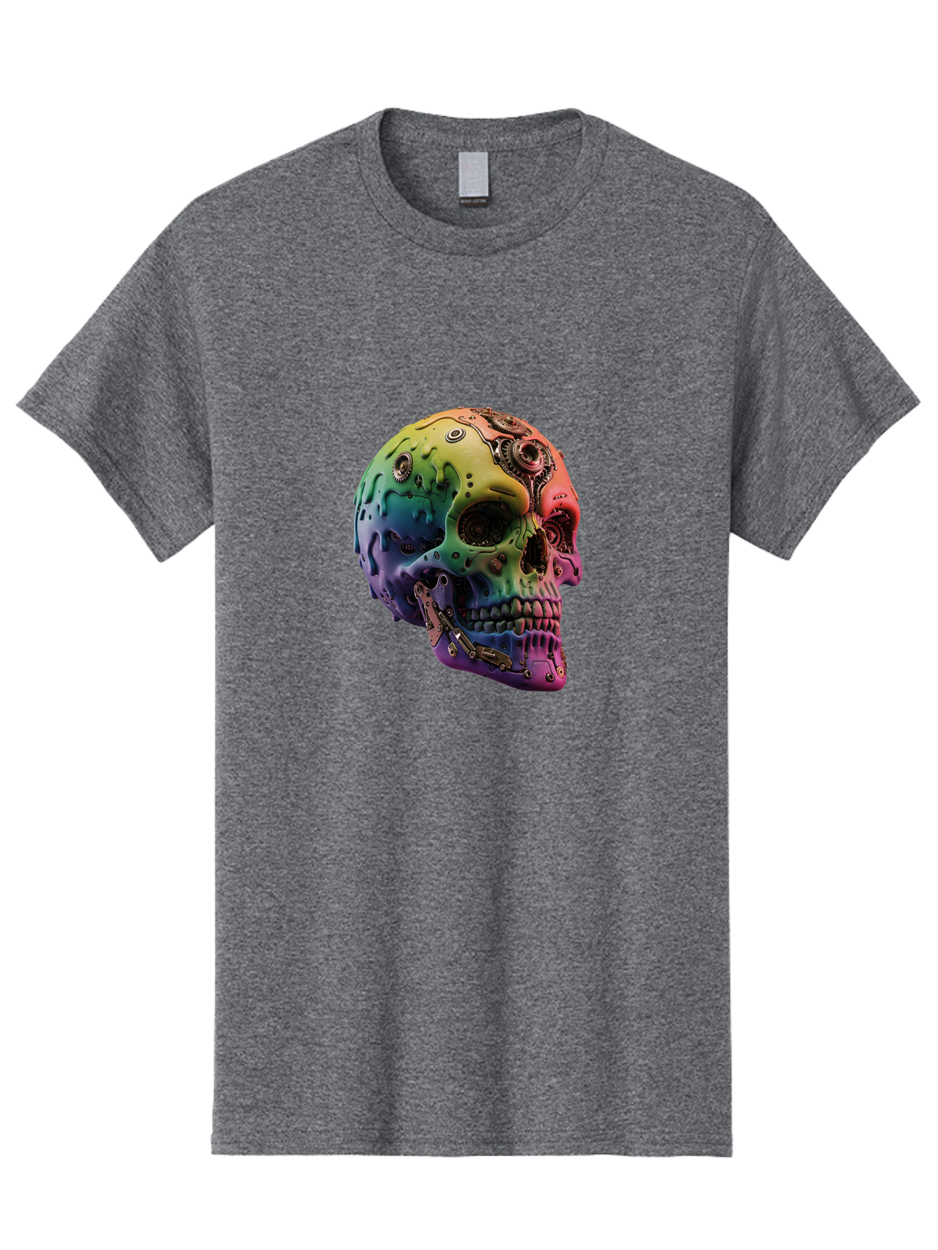 Rainbow-Skull-5 Men'S Graphic Tee, 100% Cotton, Comfortable Casual Summer Wear, Machine Washable, Vintage Camera, Old Camera, Antique Camera, Black Camera, Classic Photography, Photography Equipment, Nostalgic Device, Film Camera, Camera Art Bap906 11