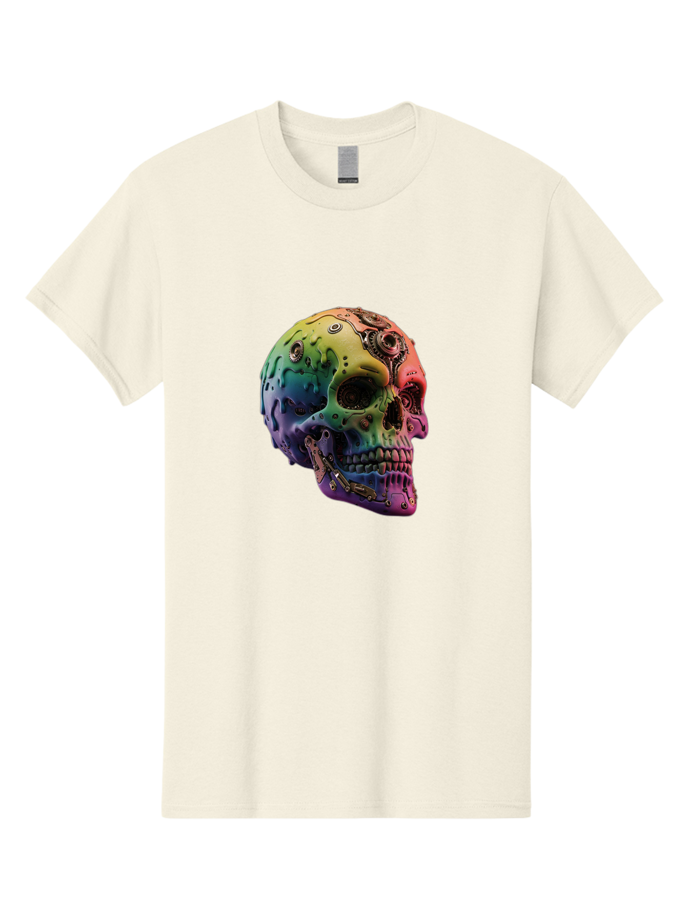 Rainbow-Skull-5 Men'S Graphic Tee, 100% Cotton, Comfortable Casual Summer Wear, Machine Washable, Vintage Camera, Old Camera, Antique Camera, Black Camera, Classic Photography, Photography Equipment, Nostalgic Device, Film Camera, Camera Art Bap906 7