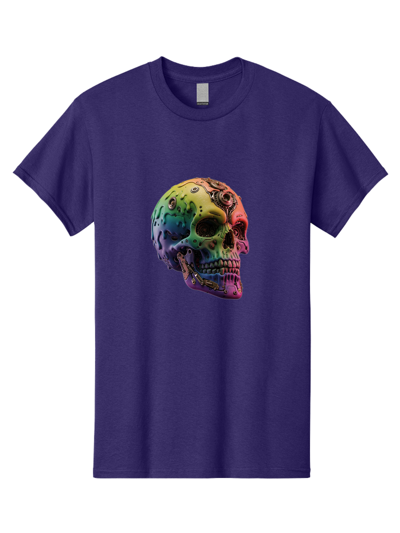 Rainbow-Skull-5 Men'S Graphic Tee, 100% Cotton, Comfortable Casual Summer Wear, Machine Washable, Vintage Camera, Old Camera, Antique Camera, Black Camera, Classic Photography, Photography Equipment, Nostalgic Device, Film Camera, Camera Art Bap906 4
