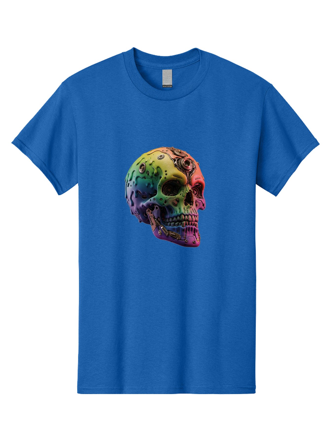 Rainbow-Skull-5 Men'S Graphic Tee, 100% Cotton, Comfortable Casual Summer Wear, Machine Washable, Vintage Camera, Old Camera, Antique Camera, Black Camera, Classic Photography, Photography Equipment, Nostalgic Device, Film Camera, Camera Art Bap906 13