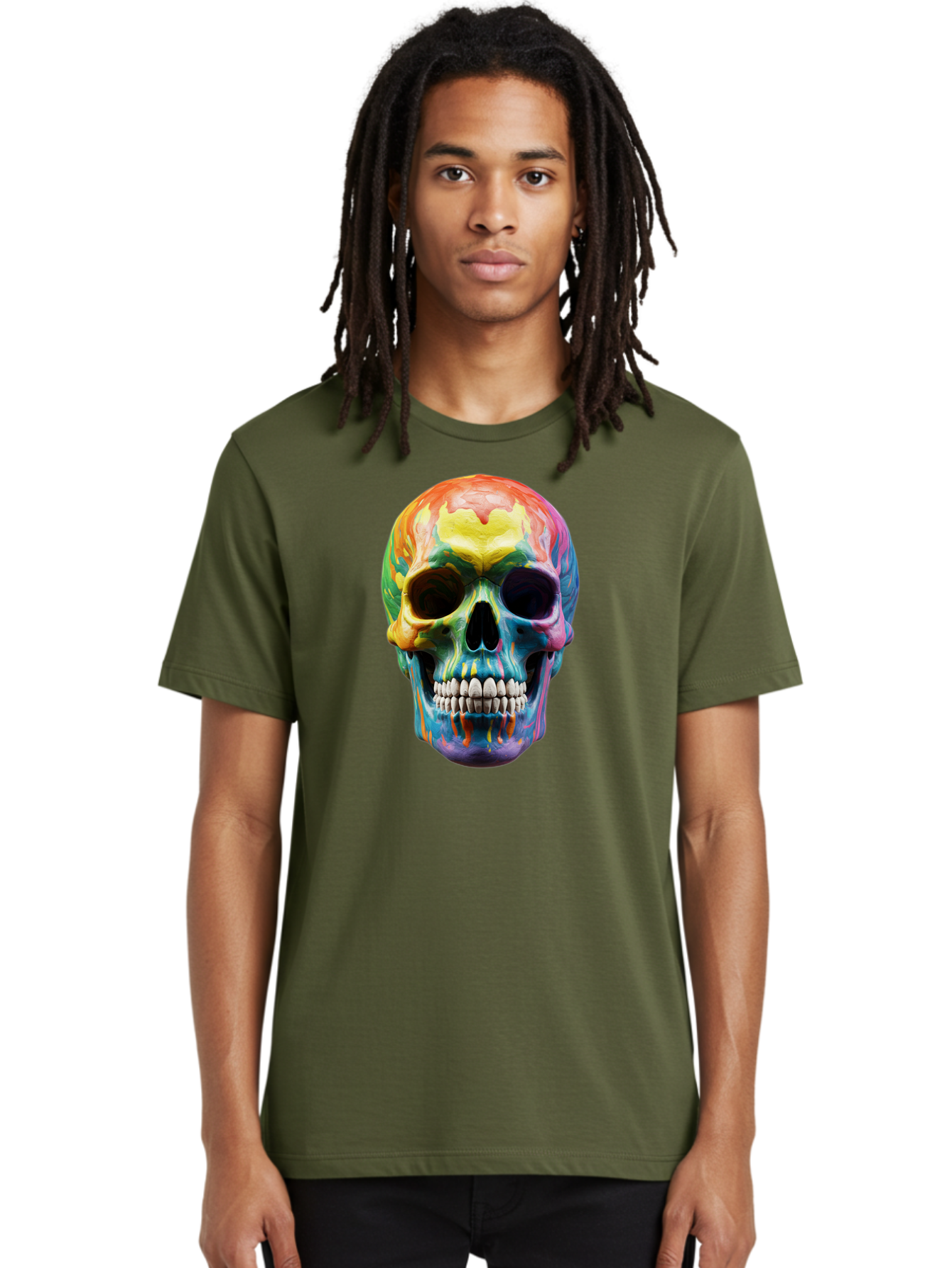 Rainbow-Skull-6 Men'S Graphic Tee, 100% Cotton, Comfortable Casual Summer Wear, Machine Washable, Vintage Camera, Old Camera, Antique Camera, Black Camera, Classic Photography, Photography Equipment, Nostalgic Device, Film Camera, Camera Art Bap907 17