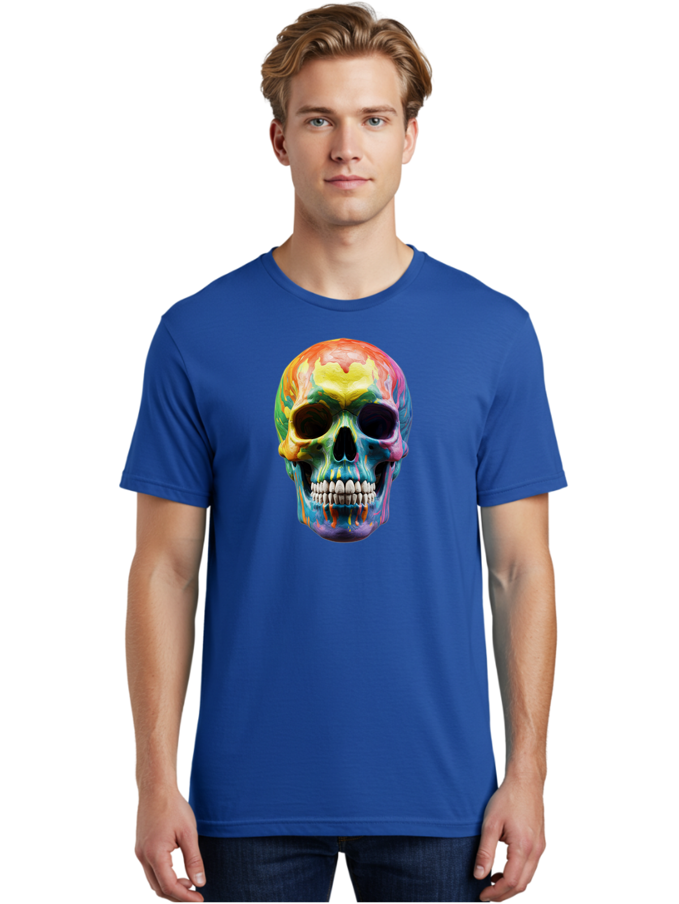 Rainbow-Skull-6 Men'S Graphic Tee, 100% Cotton, Comfortable Casual Summer Wear, Machine Washable, Vintage Camera, Old Camera, Antique Camera, Black Camera, Classic Photography, Photography Equipment, Nostalgic Device, Film Camera, Camera Art Bap907 28