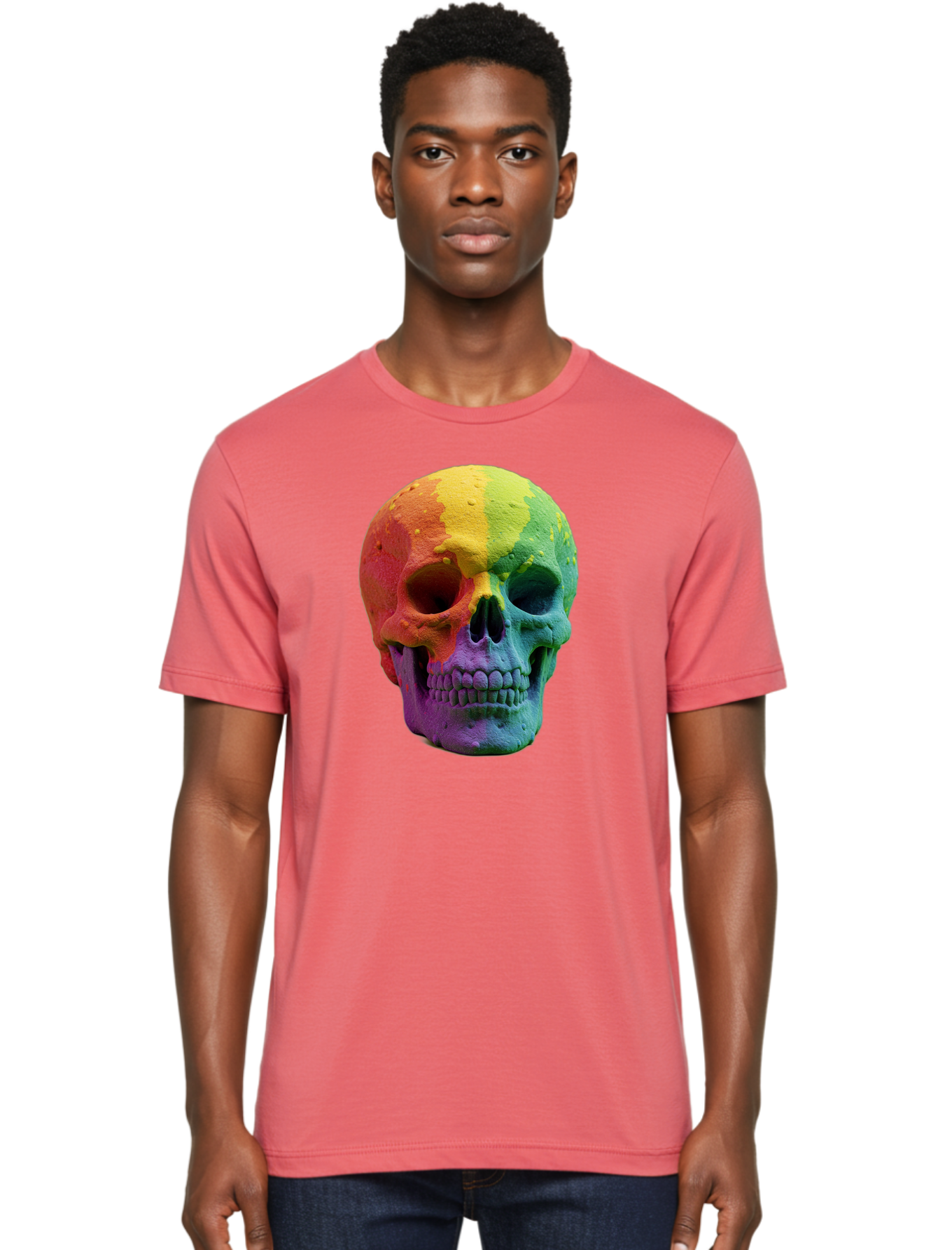 Rainbow-Skull-7 Men'S Graphic Tee, 100% Cotton, Comfortable Casual Summer Wear, Machine Washable, Vintage Camera, Old Camera, Antique Camera, Black Camera, Classic Photography, Photography Equipment, Nostalgic Device, Film Camera, Camera Art Bap908 26