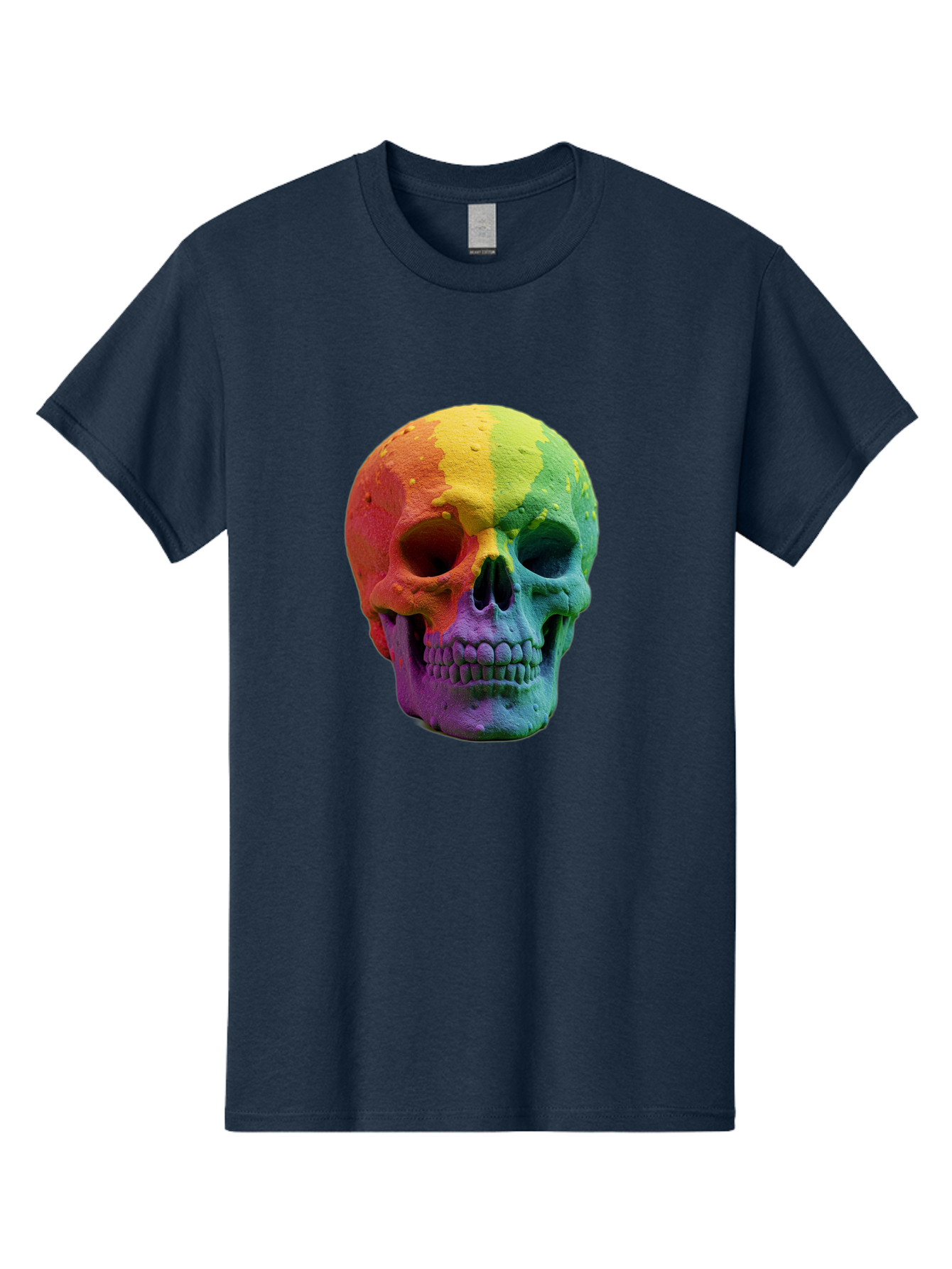 Rainbow-Skull-7 Men'S Graphic Tee, 100% Cotton, Comfortable Casual Summer Wear, Machine Washable, Vintage Camera, Old Camera, Antique Camera, Black Camera, Classic Photography, Photography Equipment, Nostalgic Device, Film Camera, Camera Art Bap908 12