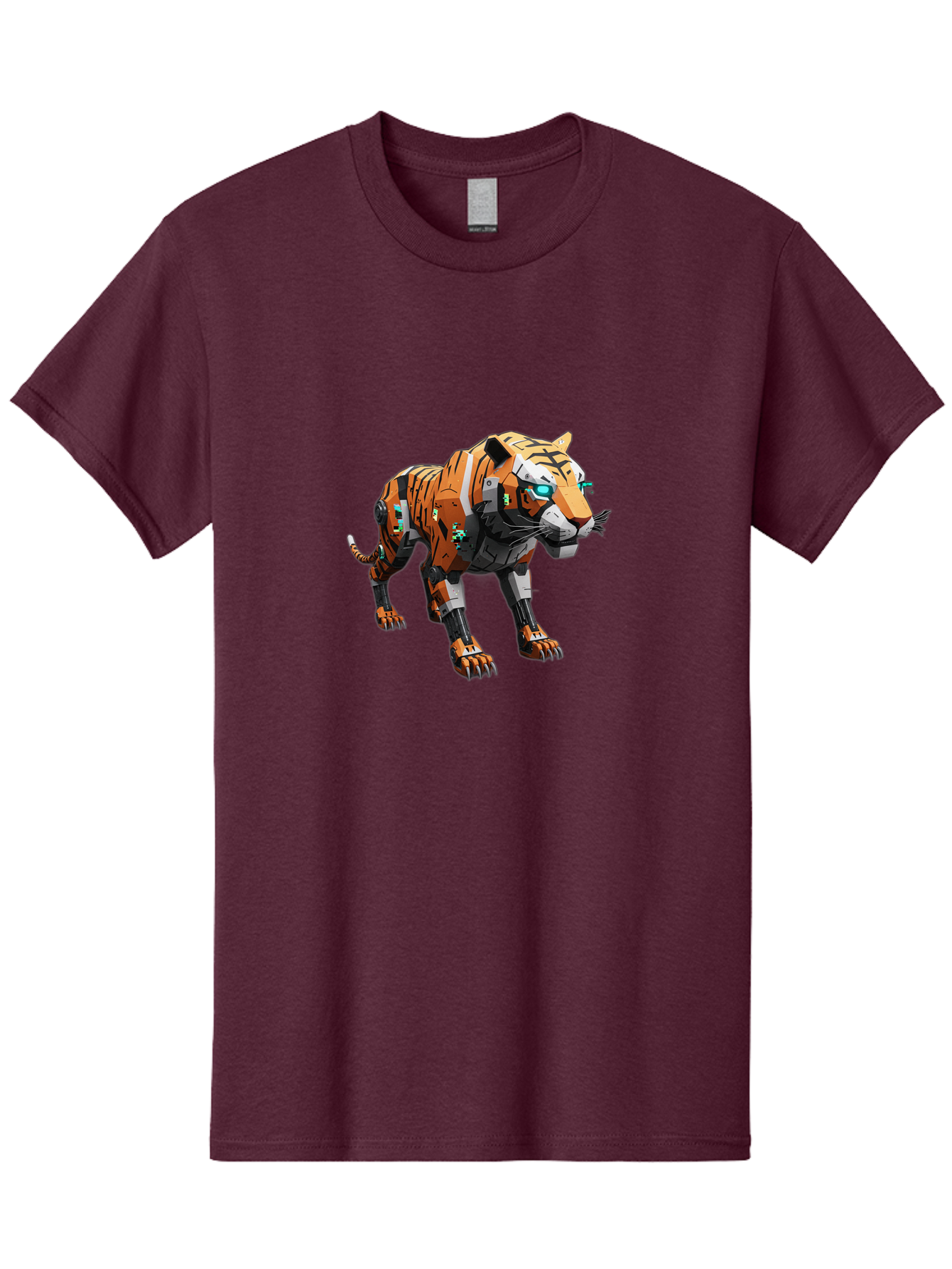 Robo-Tiger-1 Men'S Graphic Tee, 100% Cotton, Comfortable Casual Summer Wear, Machine Washable, Vintage Camera, Old Camera, Antique Camera, Black Camera, Classic Photography, Photography Equipment, Nostalgic Device, Film Camera, Camera Art Bap946 1