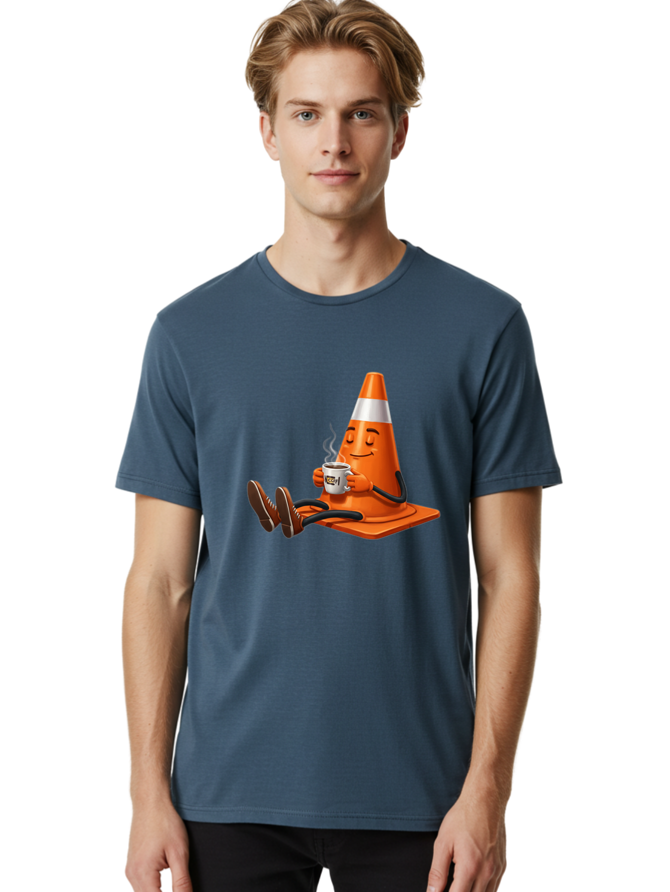 Traffic-Cone-3 Men'S Graphic Tee, 100% Cotton, Comfortable Casual Summer Wear, Machine Washable, Vintage Camera, Old Camera, Antique Camera, Black Camera, Classic Photography, Photography Equipment, Nostalgic Device, Film Camera, Camera Art Baq150 25
