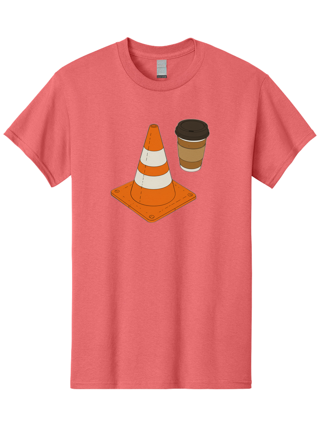 Traffic-Cone-Coffee-1 Men'S Graphic Tee, 100% Cotton, Comfortable Casual Summer Wear, Machine Washable, Vintage Camera, Old Camera, Antique Camera, Black Camera, Classic Photography, Photography Equipment, Nostalgic Device, Film Camera, Baq153 14