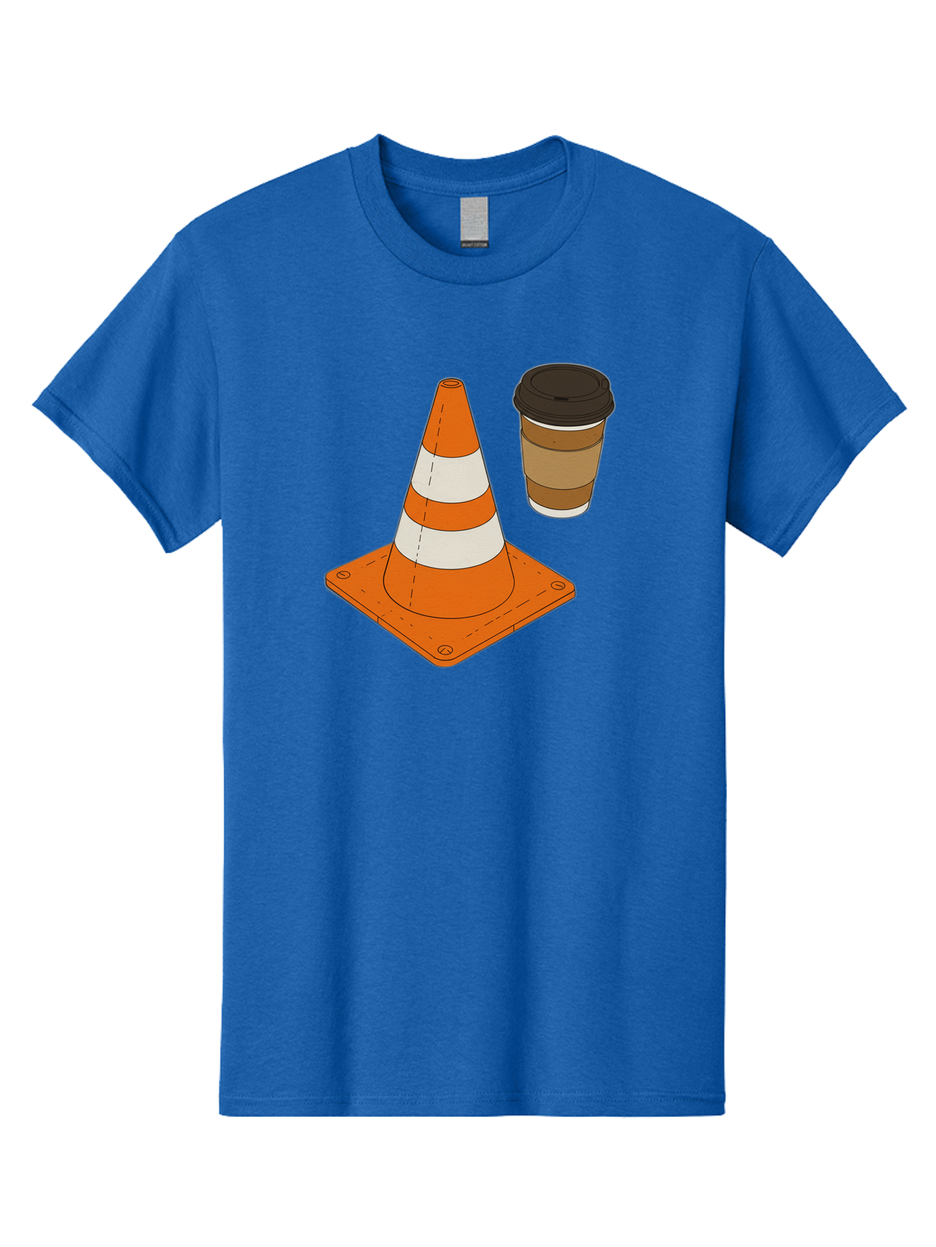 Traffic-Cone-Coffee-1 Men'S Graphic Tee, 100% Cotton, Comfortable Casual Summer Wear, Machine Washable, Vintage Camera, Old Camera, Antique Camera, Black Camera, Classic Photography, Photography Equipment, Nostalgic Device, Film Camera, Baq153 4