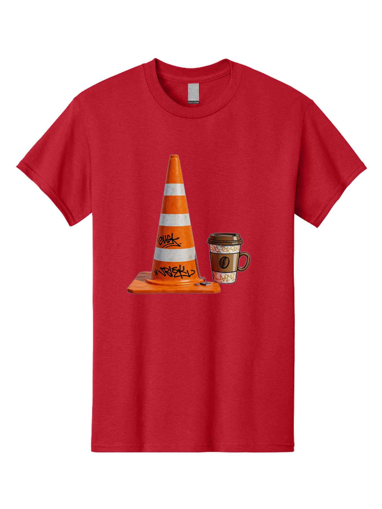 Traffic-Cone-Coffee Men'S Graphic Tee, 100% Cotton, Comfortable Casual Summer Wear, Machine Washable, Vintage Camera, Old Camera, Antique Camera, Black Camera, Classic Photography, Photography Equipment, Nostalgic Device, Film Camera, Baq154 3