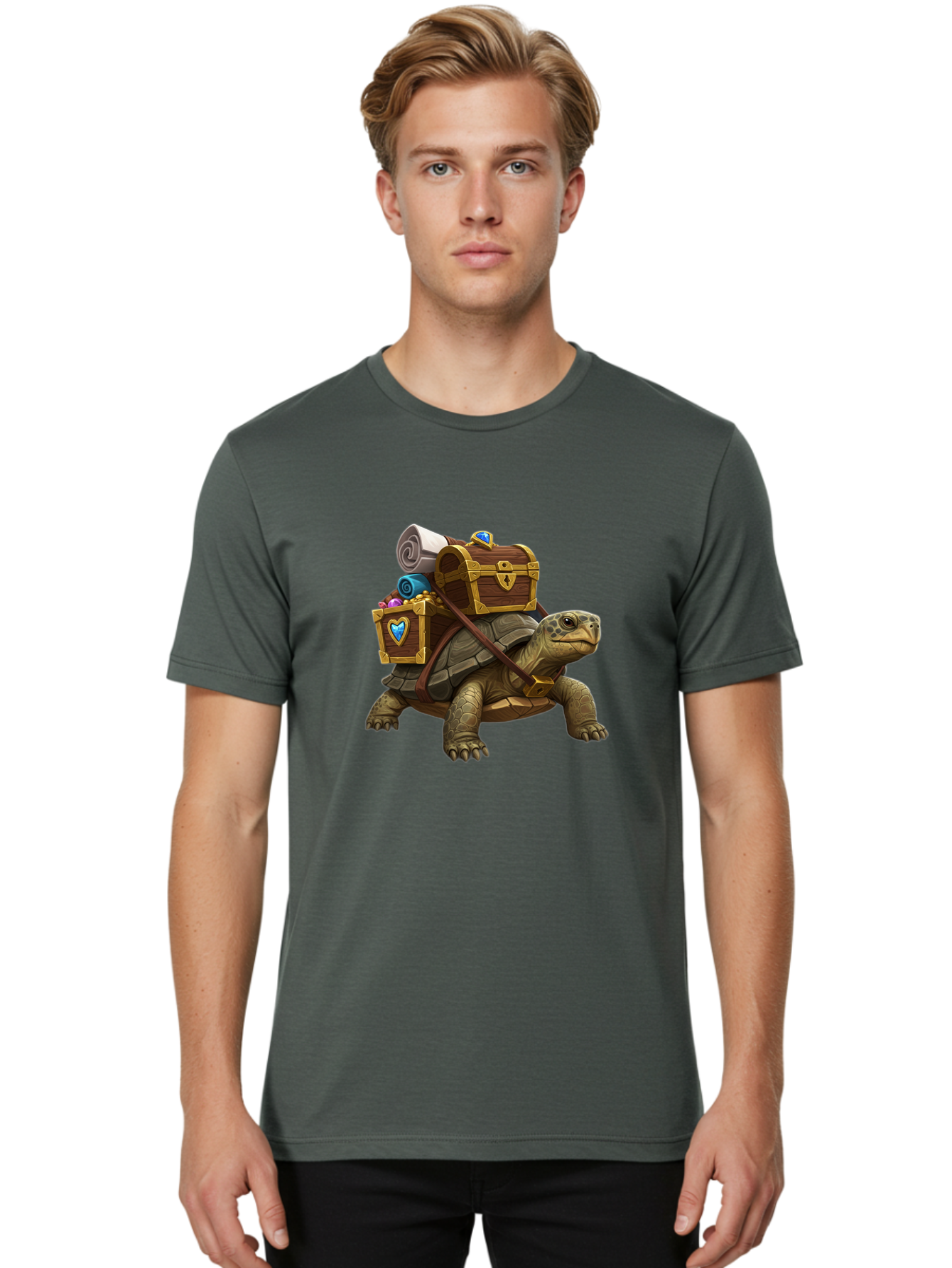 Turtle-With-Treasure Men'S Graphic Tee, 100% Cotton, Comfortable Casual Summer Wear, Machine Washable, Vintage Camera, Old Camera, Antique Camera, Black Camera, Classic Photography, Photography Equipment, Nostalgic Device, Film Camera, Baq167 17