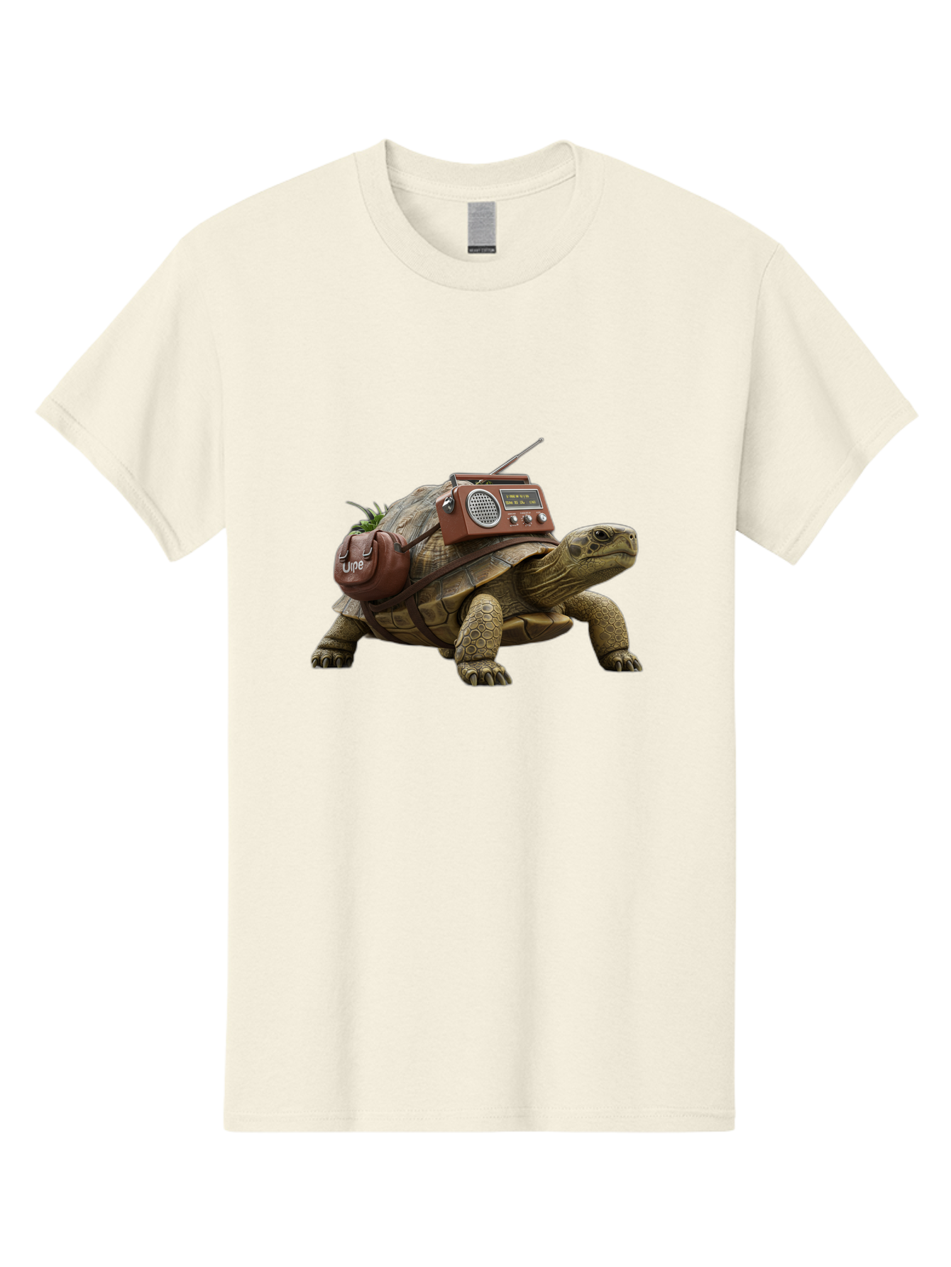 Turtle-With-Vibe-Radio Men'S Graphic Tee, 100% Cotton, Comfortable Casual Summer Wear, Machine Washable, Vintage Camera, Old Camera, Antique Camera, Black Camera, Classic Photography, Photography Equipment, Nostalgic Device, Film Camera, Baq168 2
