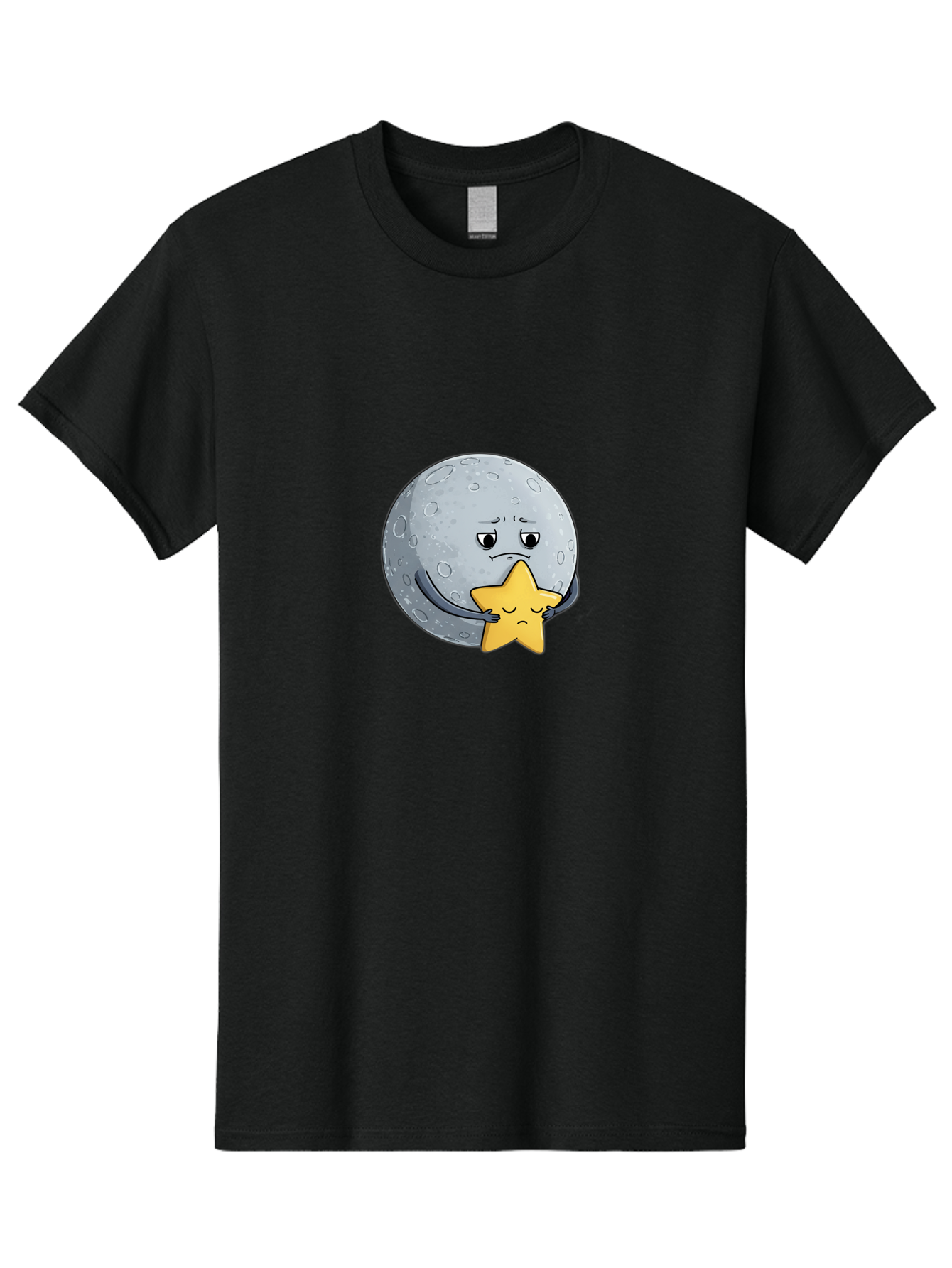 Unhappy-Moon-Embracing-Star Men'S Graphic Tee, 100% Cotton, Comfortable Casual Summer Wear, Machine Washable, Vintage Camera, Old Camera, Antique Camera, Black Camera, Classic Photography, Photography Equipment, Nostalgic Device, Film Camera, Baq172 3
