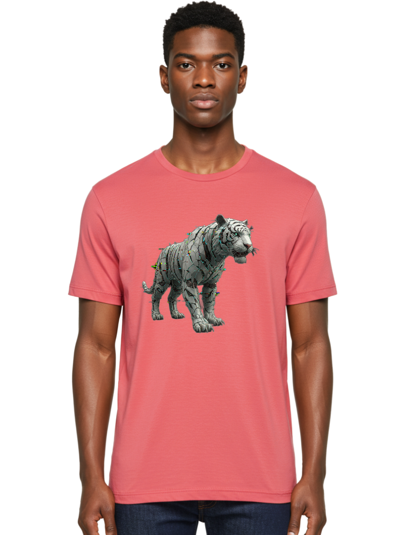White-Tiger-Sculpture Men'S Graphic Tee, 100% Cotton, Comfortable Casual Summer Wear, Machine Washable, Vintage Camera, Old Camera, Antique Camera, Black Camera, Classic Photography, Photography Equipment, Nostalgic Device, Film Camera, Baq187 29