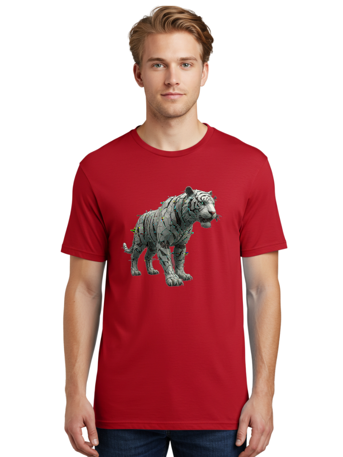White-Tiger-Sculpture Men'S Graphic Tee, 100% Cotton, Comfortable Casual Summer Wear, Machine Washable, Vintage Camera, Old Camera, Antique Camera, Black Camera, Classic Photography, Photography Equipment, Nostalgic Device, Film Camera, Baq187 28