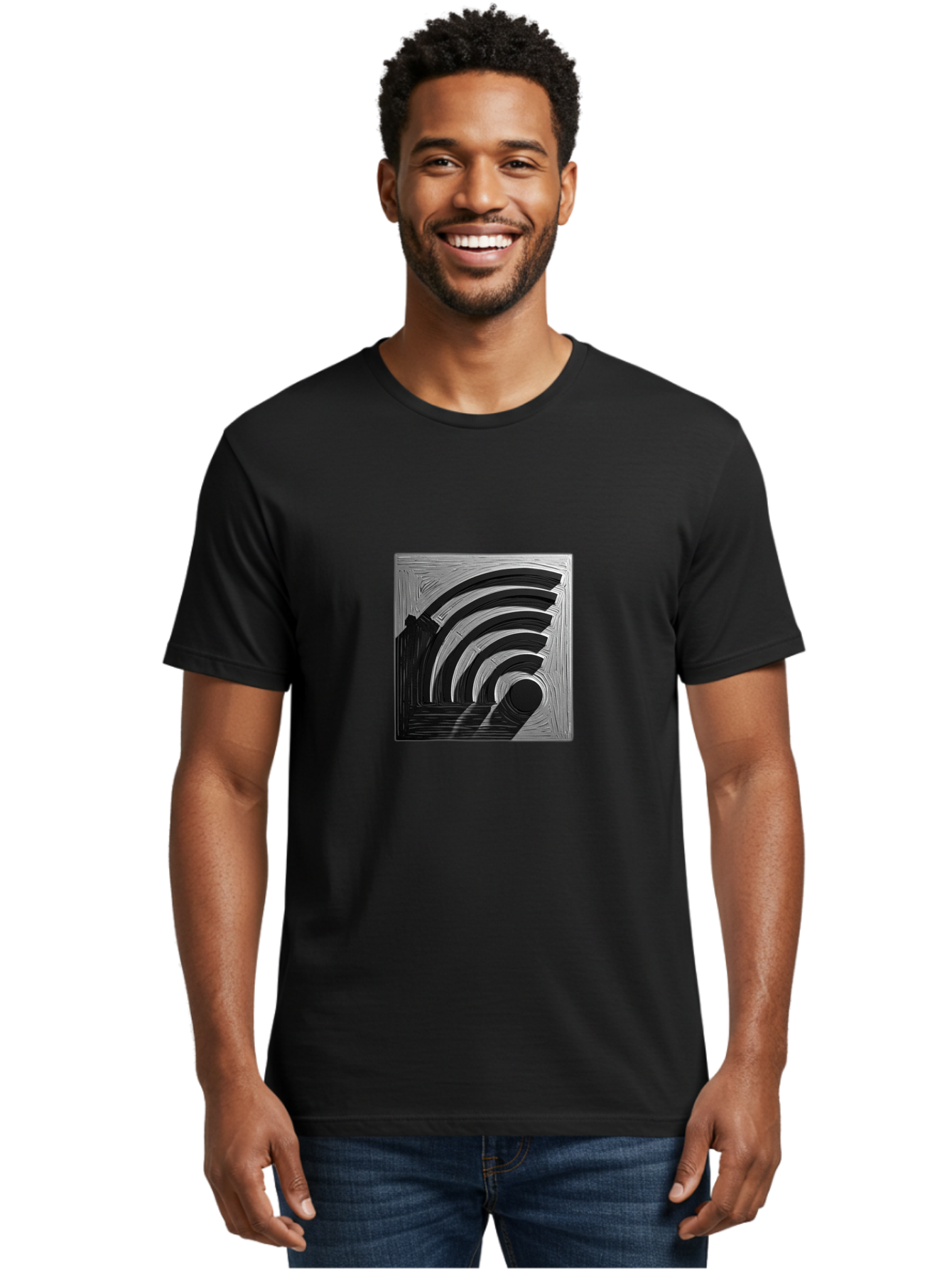 Wi-Fi-Symbol Men'S Graphic Tee, 100% Cotton, Comfortable Casual Summer Wear, Machine Washable, Vintage Camera, Old Camera, Antique Camera, Black Camera, Classic Photography, Photography Equipment, Nostalgic Device, Film Camera, Camera Art Baq189 18