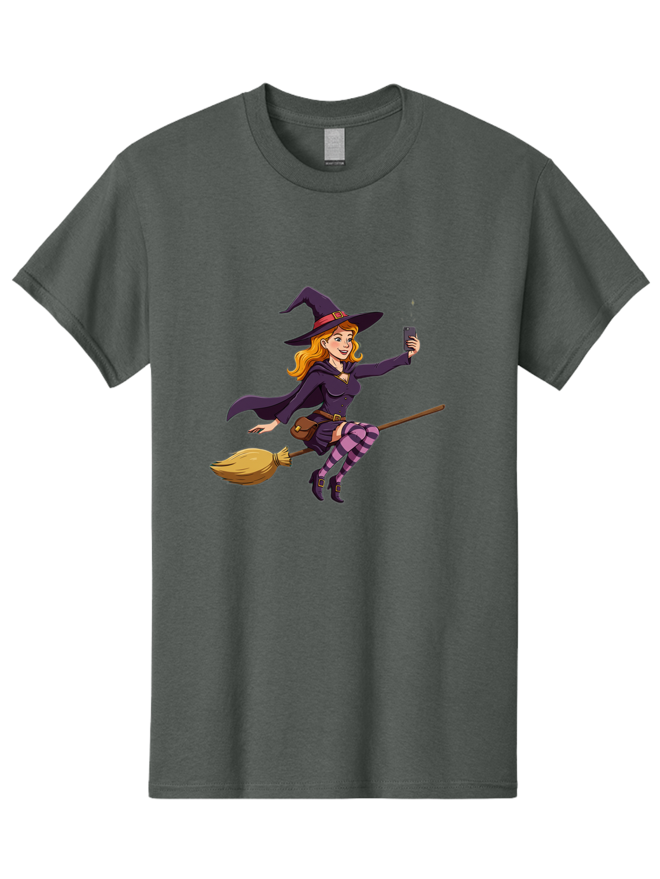 Witch-Flying-On-Broomstick-2 Men'S Graphic Tee, 100% Cotton, Comfortable Casual Summer Wear, Machine Washable, Vintage Camera, Old Camera, Antique Camera, Black Camera, Classic Photography, Photography Equipment, Nostalgic Device, Film Camera, Baq200 7