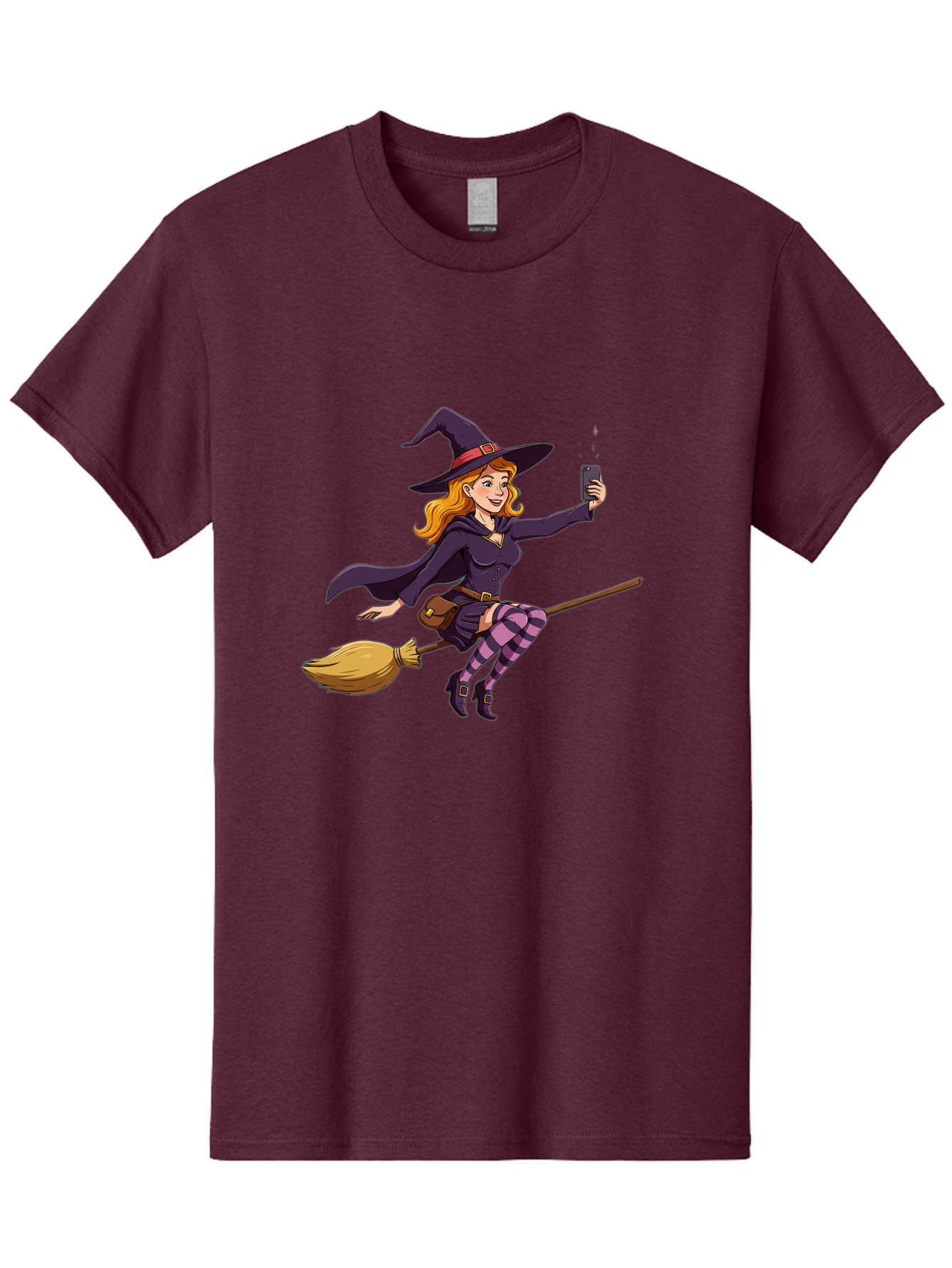 Witch-Flying-On-Broomstick-2 Men'S Graphic Tee, 100% Cotton, Comfortable Casual Summer Wear, Machine Washable, Vintage Camera, Old Camera, Antique Camera, Black Camera, Classic Photography, Photography Equipment, Nostalgic Device, Film Camera, Baq200 8